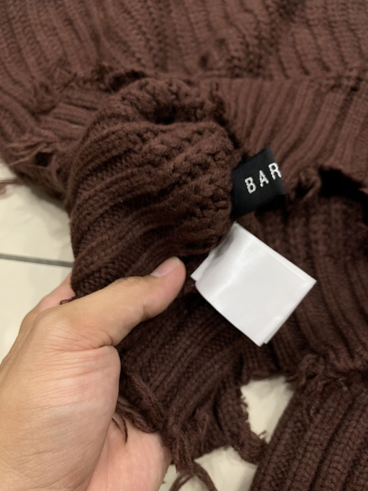 14th Addiction DESTROYED BARAK KNITWEAR OUTERWEAR JACKET Size US M / EU 48-50 / 2 - 6 Thumbnail