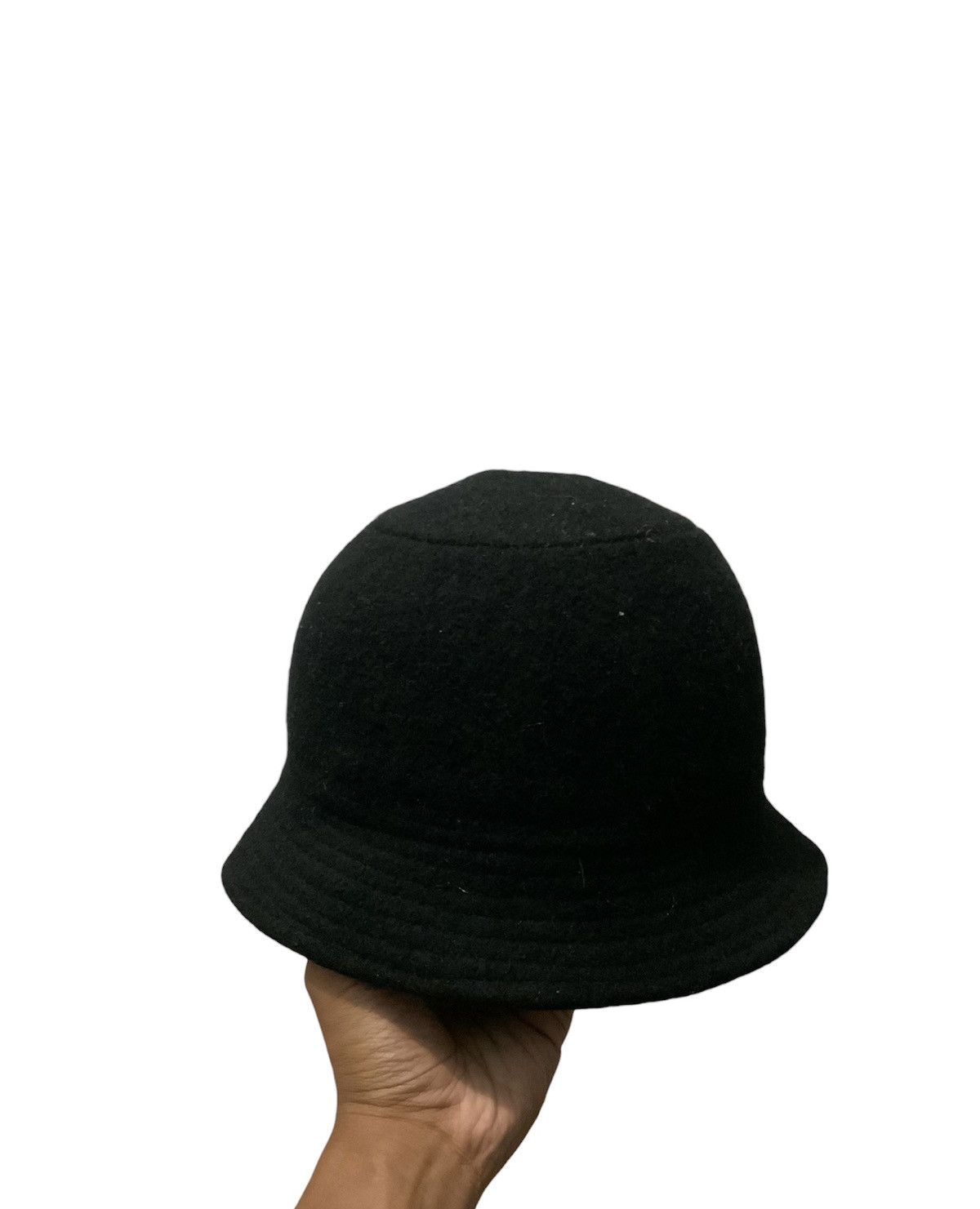 image of Milsa Second Mohair Fur Japan Style Bucket Hat in Black, Men's