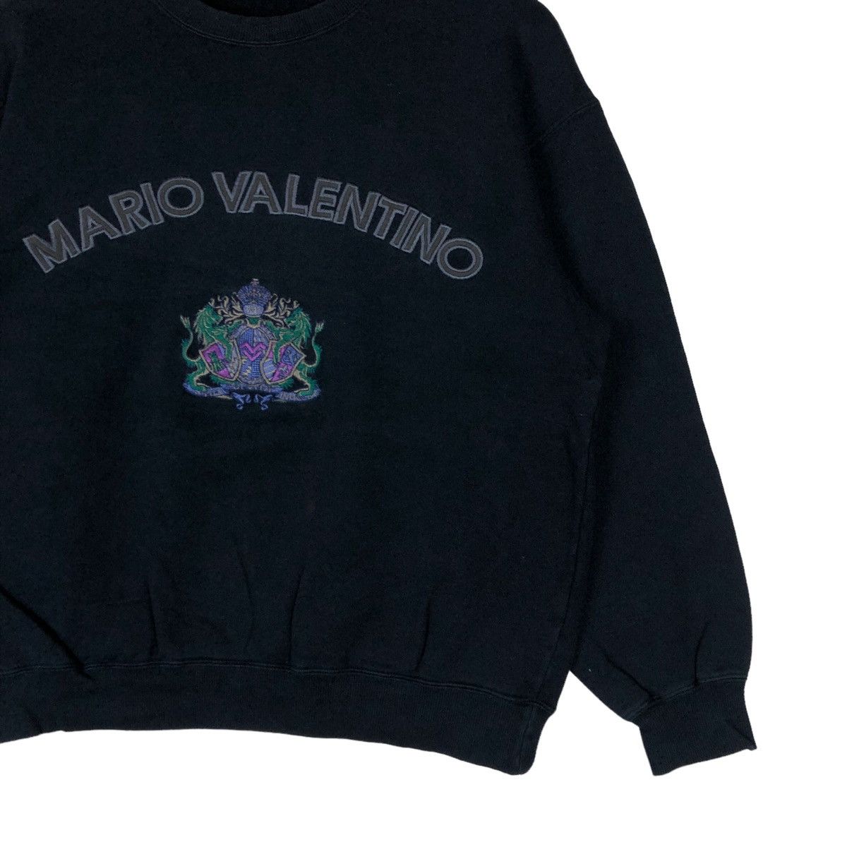 Vintage Mario Valentino Spell Out Pullover Jumper Sweatshirt