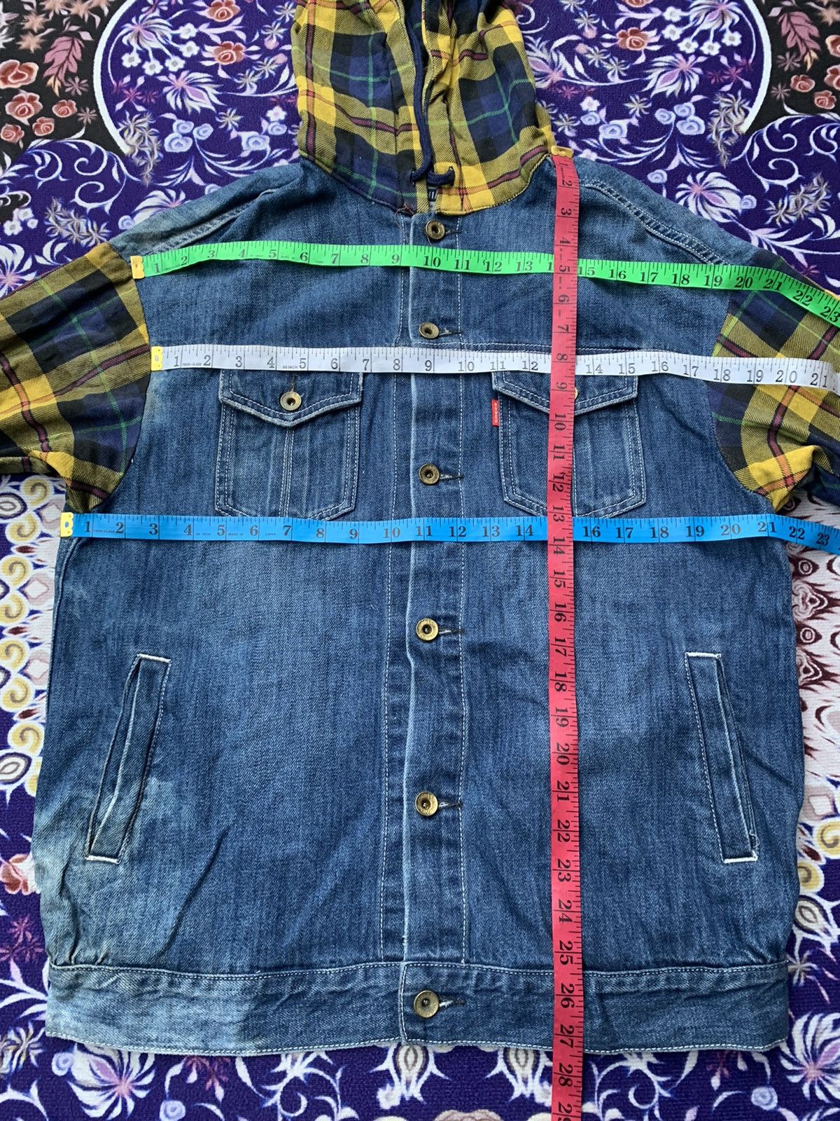 Japanese Brand Rodeo Crowns Denim Hoodie Jacket Size US M / EU 48-50 / 2 - 9 Thumbnail