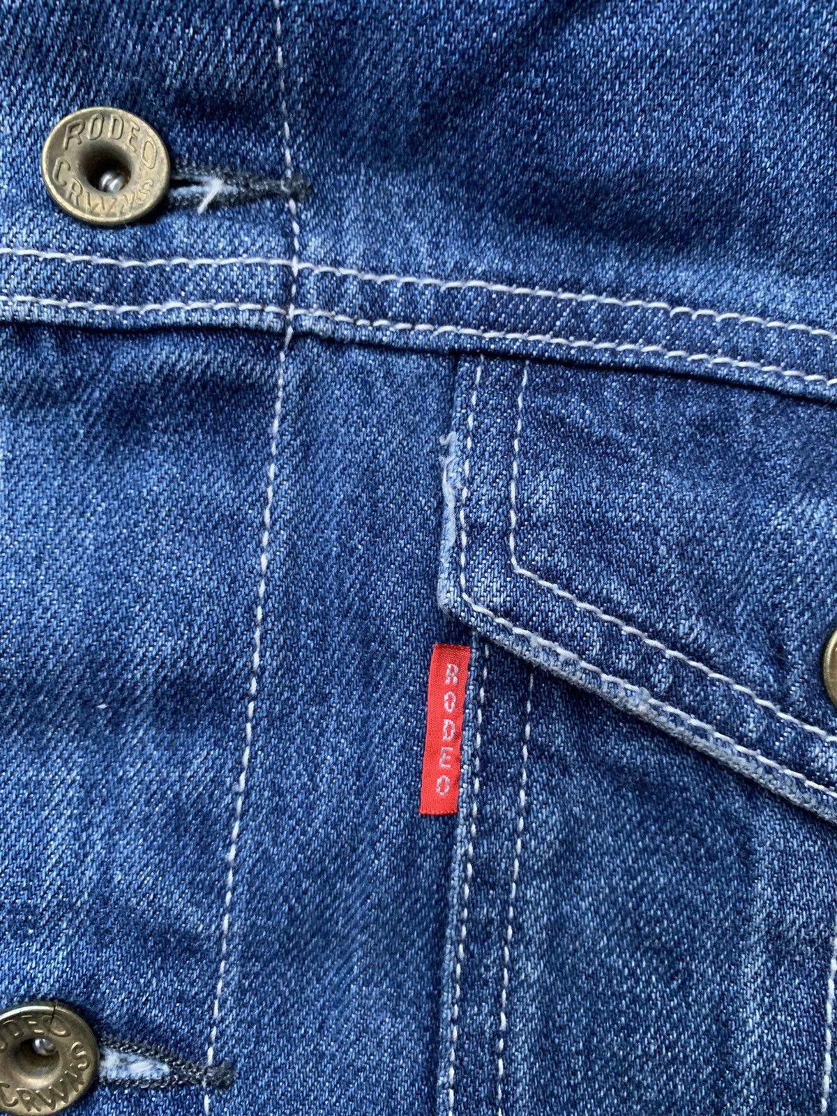 Japanese Brand Rodeo Crowns Denim Hoodie Jacket Size US M / EU 48-50 / 2 - 3 Thumbnail