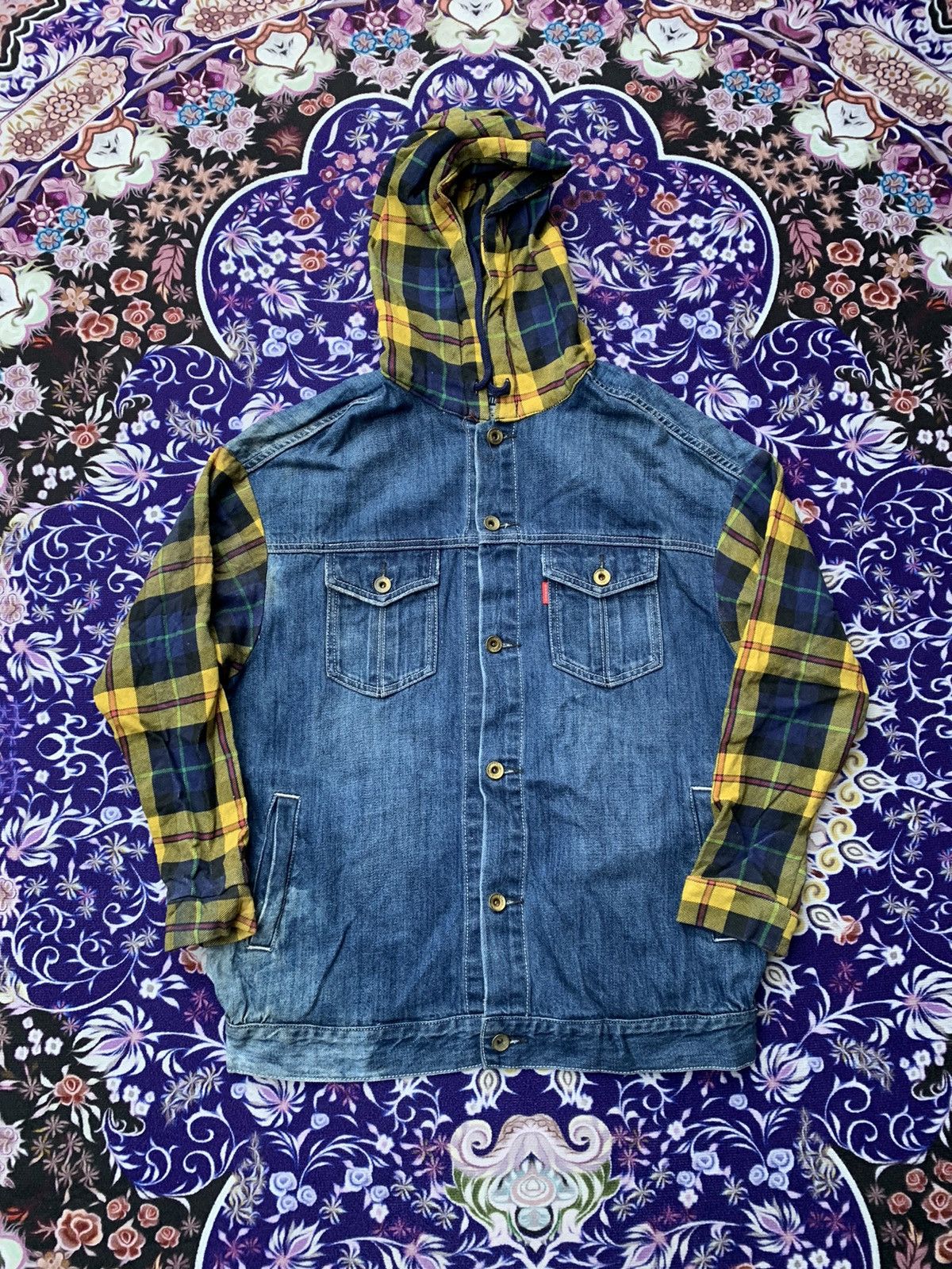 Japanese Brand Rodeo Crowns Denim Hoodie Jacket Size US M / EU 48-50 / 2 - 1 Thumbnail