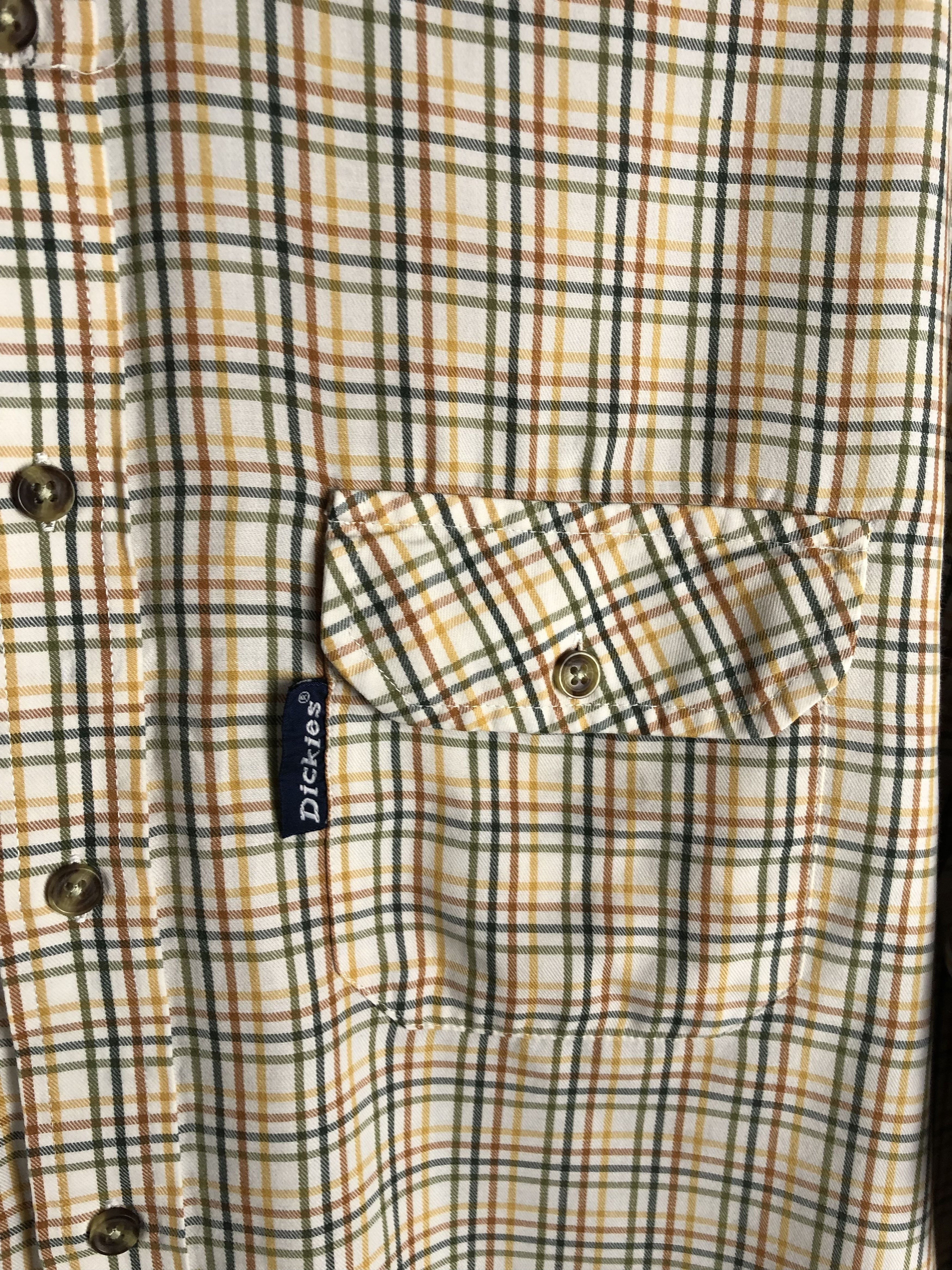 Dickies Vintage DICKIES Button Up Plaid Pattern Shirt M136 Size US L / EU 52-54 / 3 - 4 Thumbnail