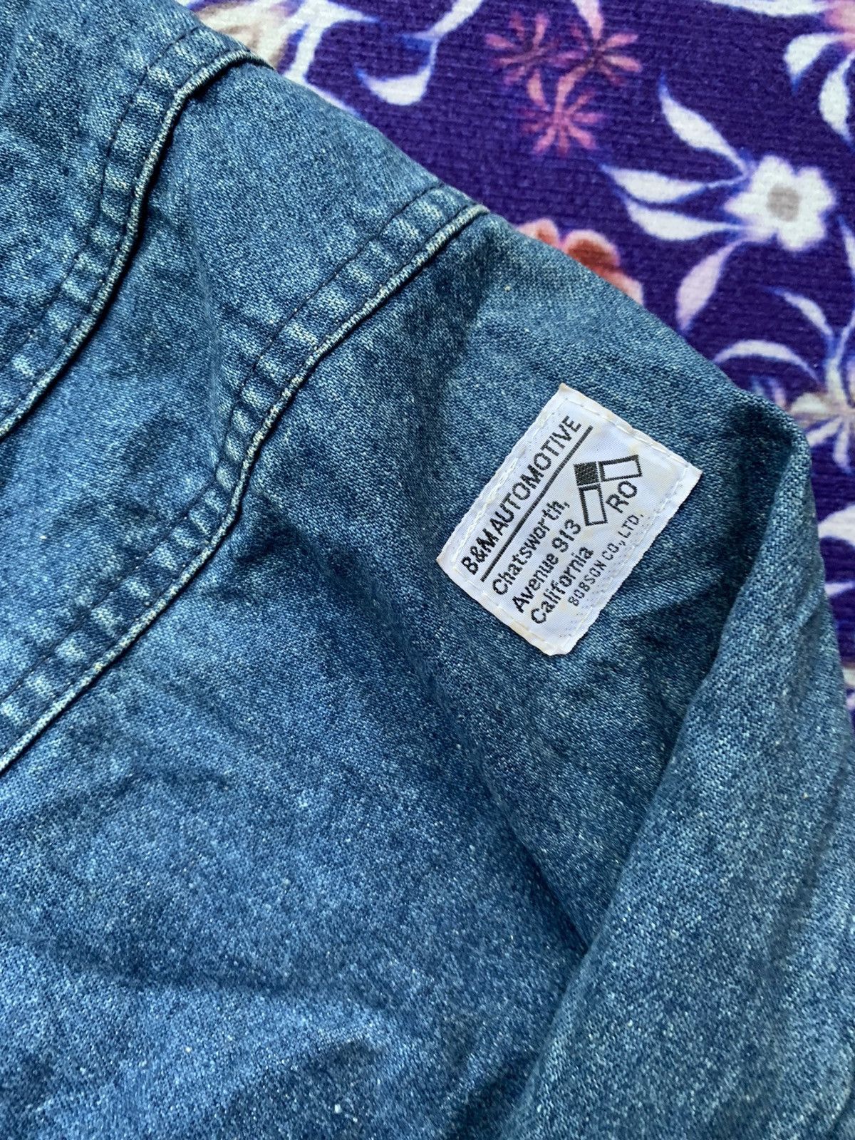 Japanese Brand Vintage Rare Ajax Tires Denim Jacket by Bobson Size US M / EU 48-50 / 2 - 2 Thumbnail