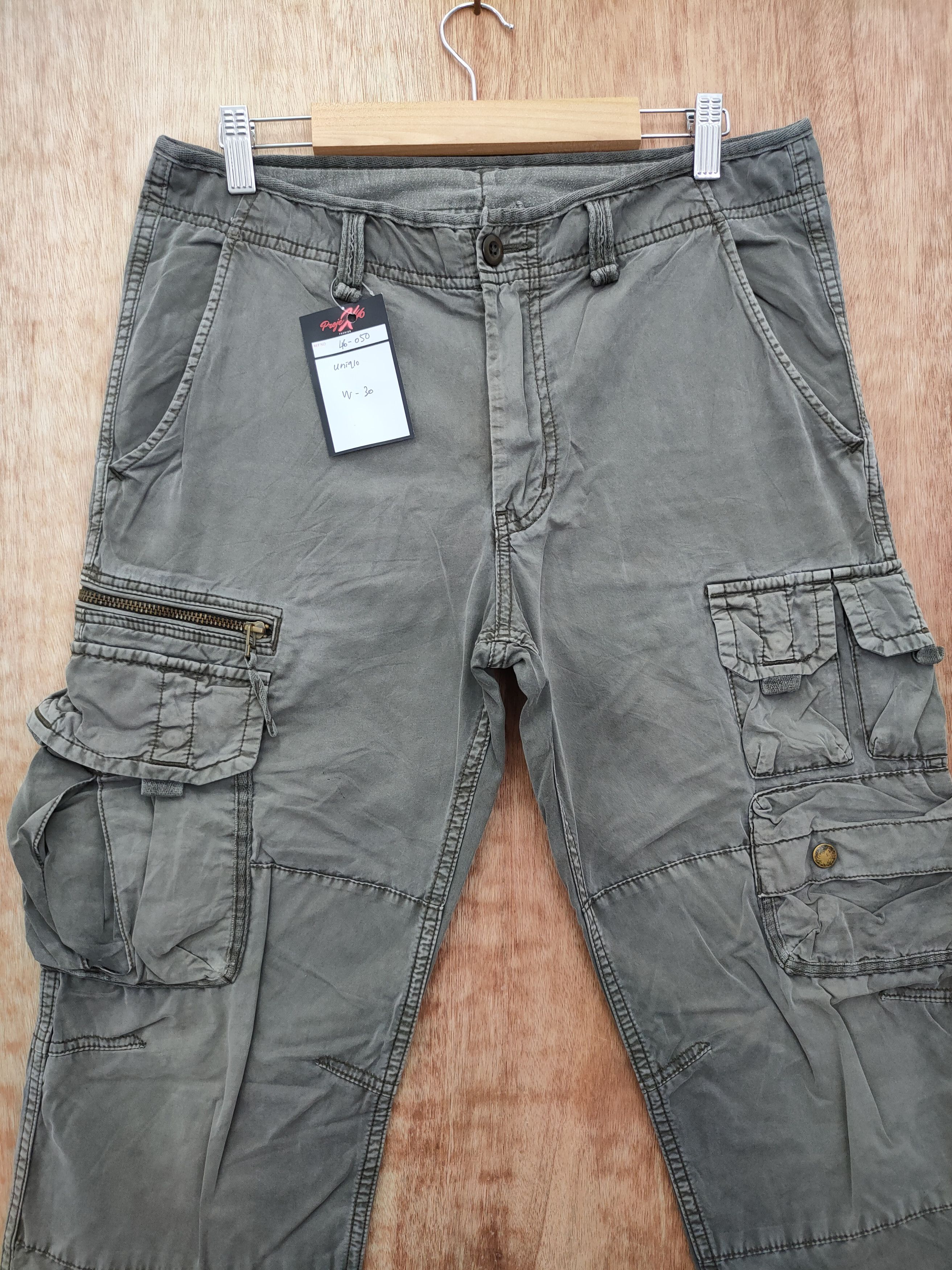 Japanese Brand uniqlo japan faded like balmain cargo pants #46-050DLL Size US 32 / EU 48 - 4 Thumbnail