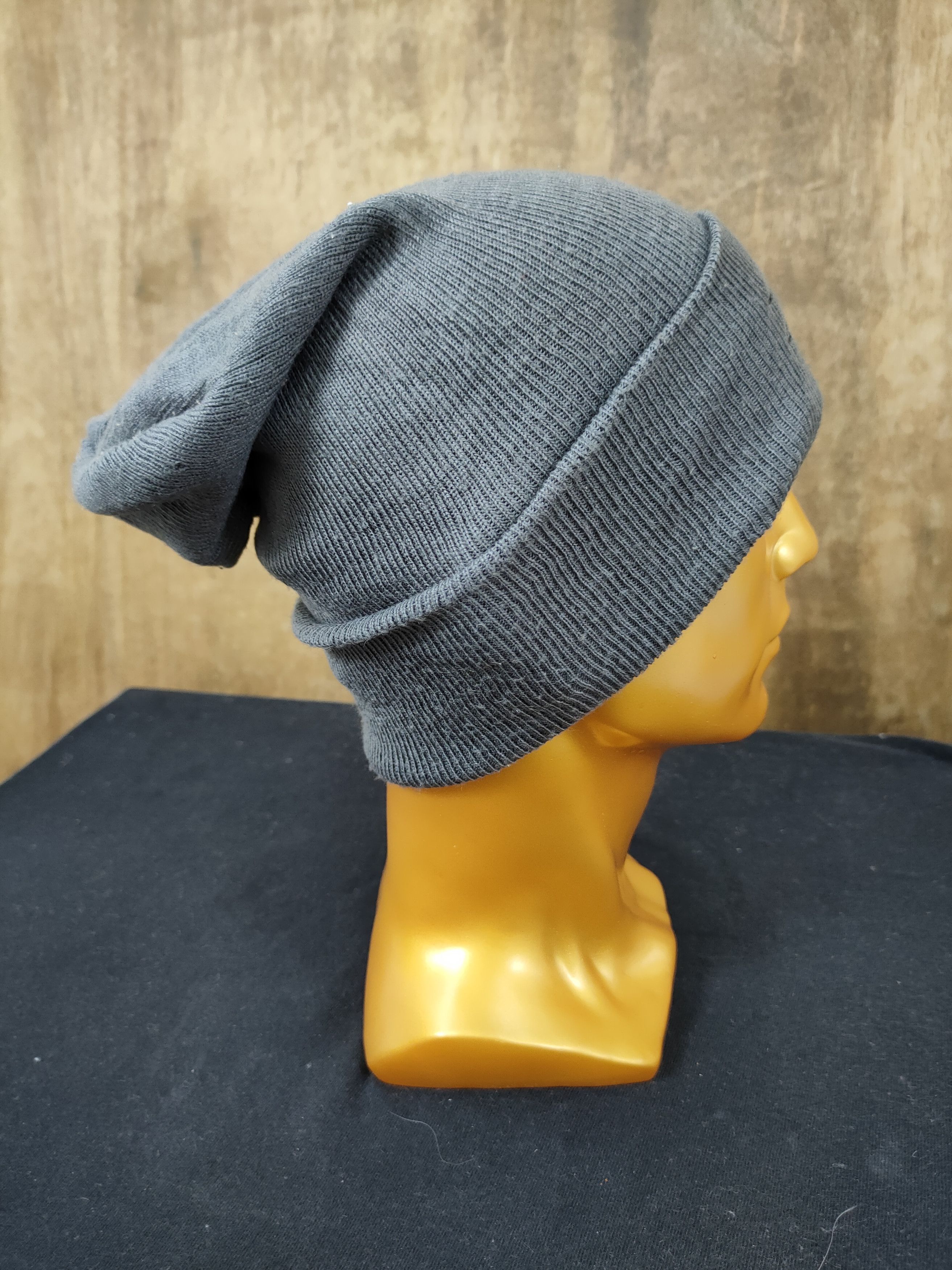 Stussy Stussy distressed hat beanie knit grey vintage #021DLL Size ONE SIZE - 4 Thumbnail