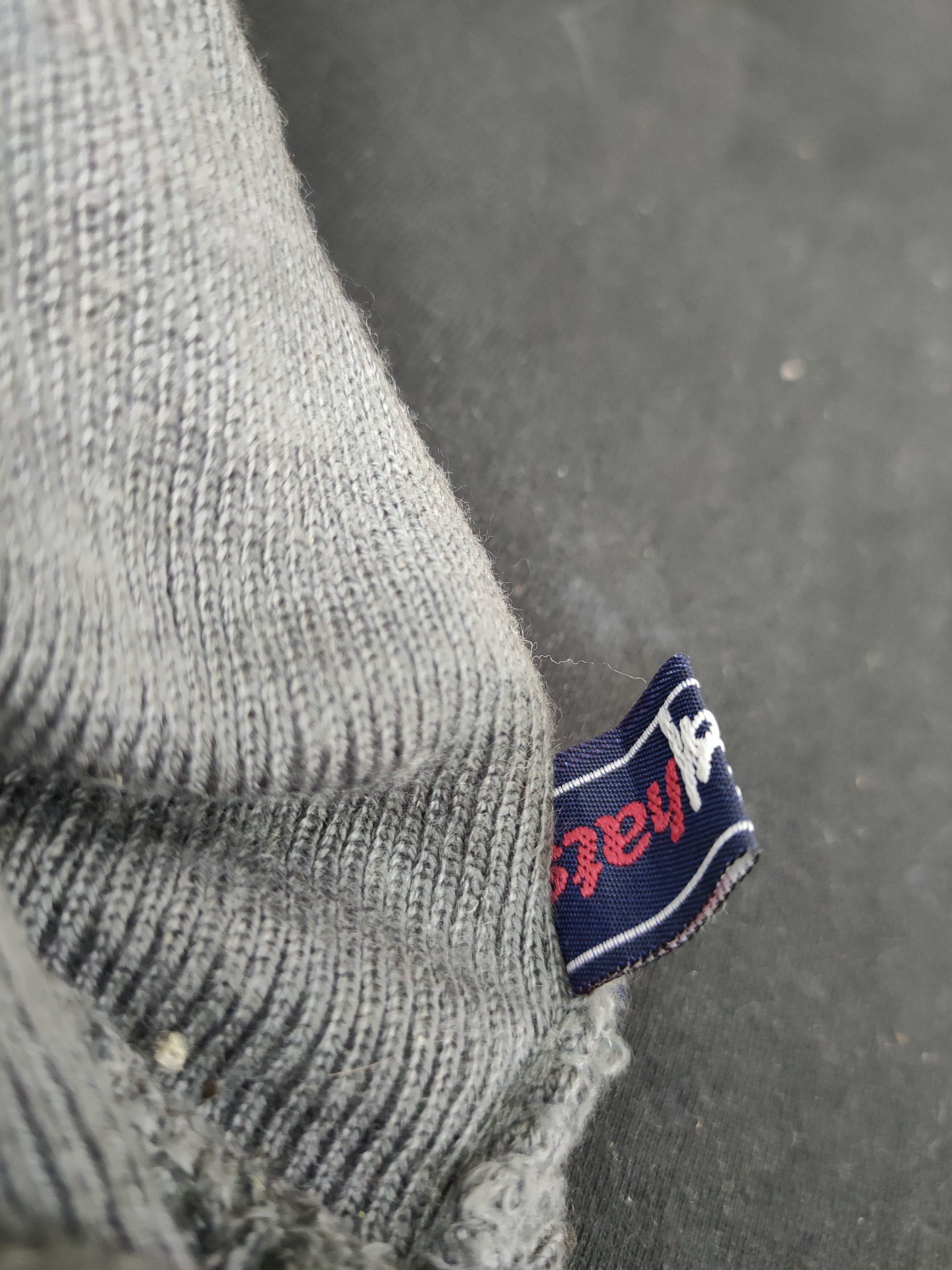 Stussy Stussy distressed hat beanie knit grey vintage #021DLL Size ONE SIZE - 9 Thumbnail