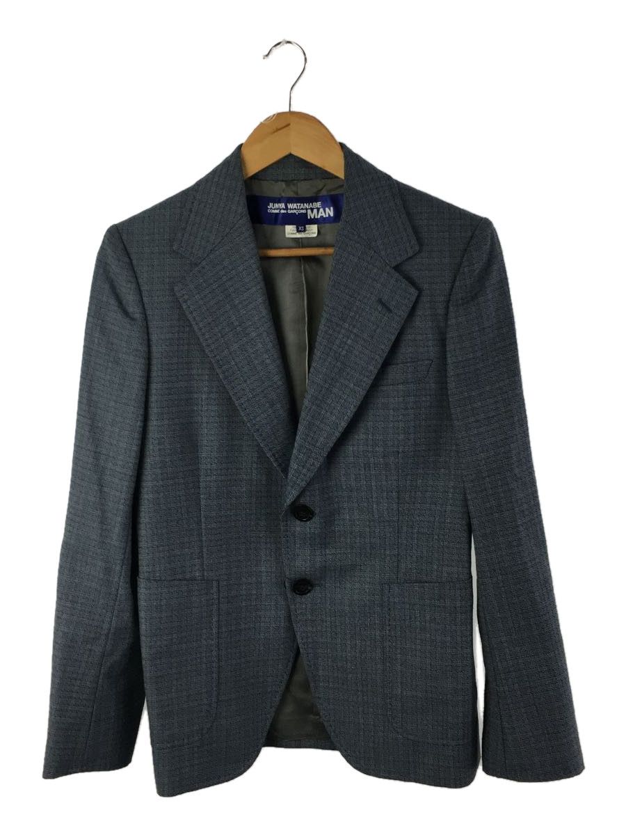 Jacket Blue Tailored Wool Total Pattern