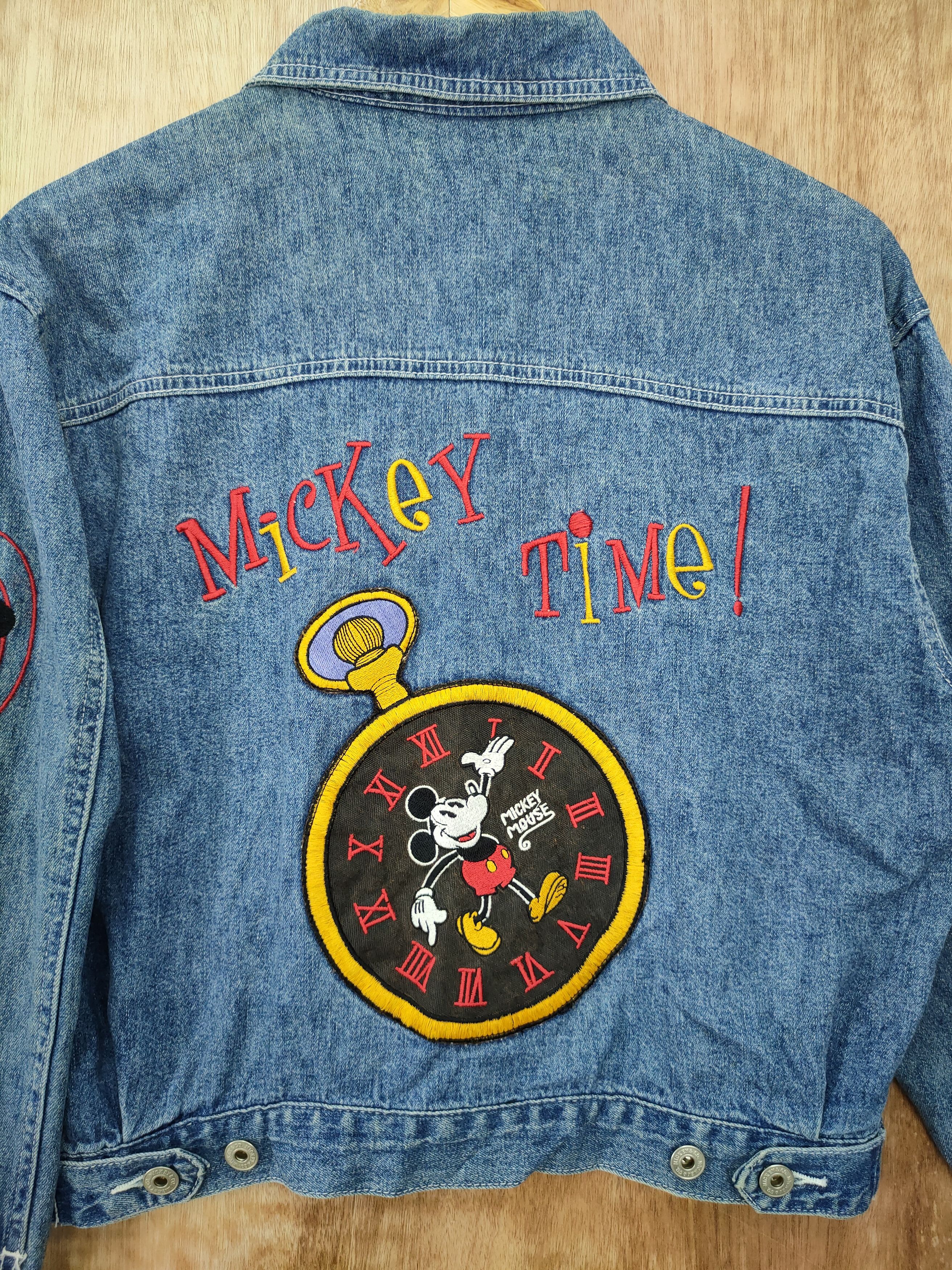 Disney DLL mickey mouse disney denim cropped jacket vintage #46-112 Size L / US 10 / IT 46 - 10 Thumbnail
