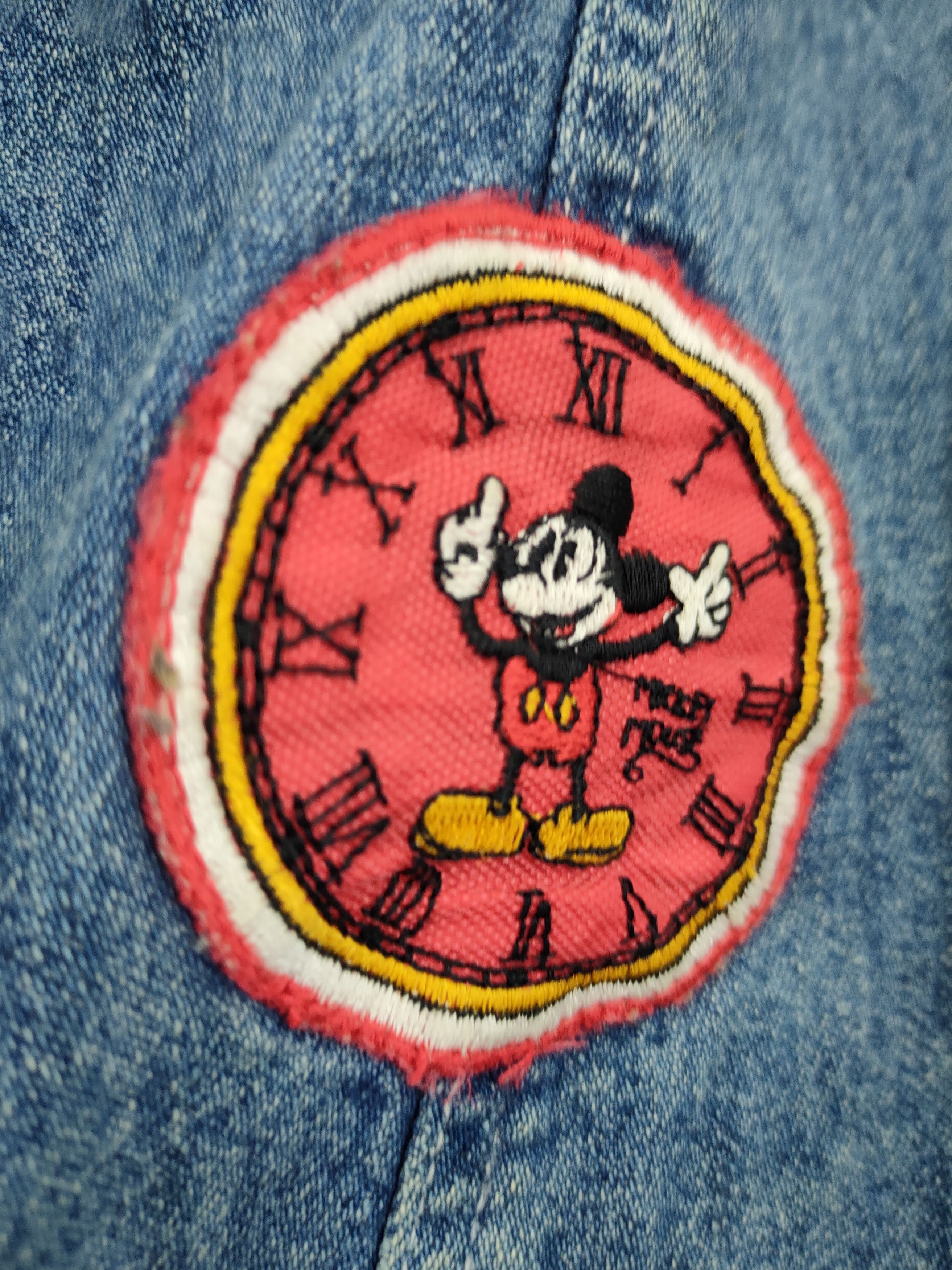 Disney DLL mickey mouse disney denim cropped jacket vintage #46-112 Size L / US 10 / IT 46 - 5 Thumbnail