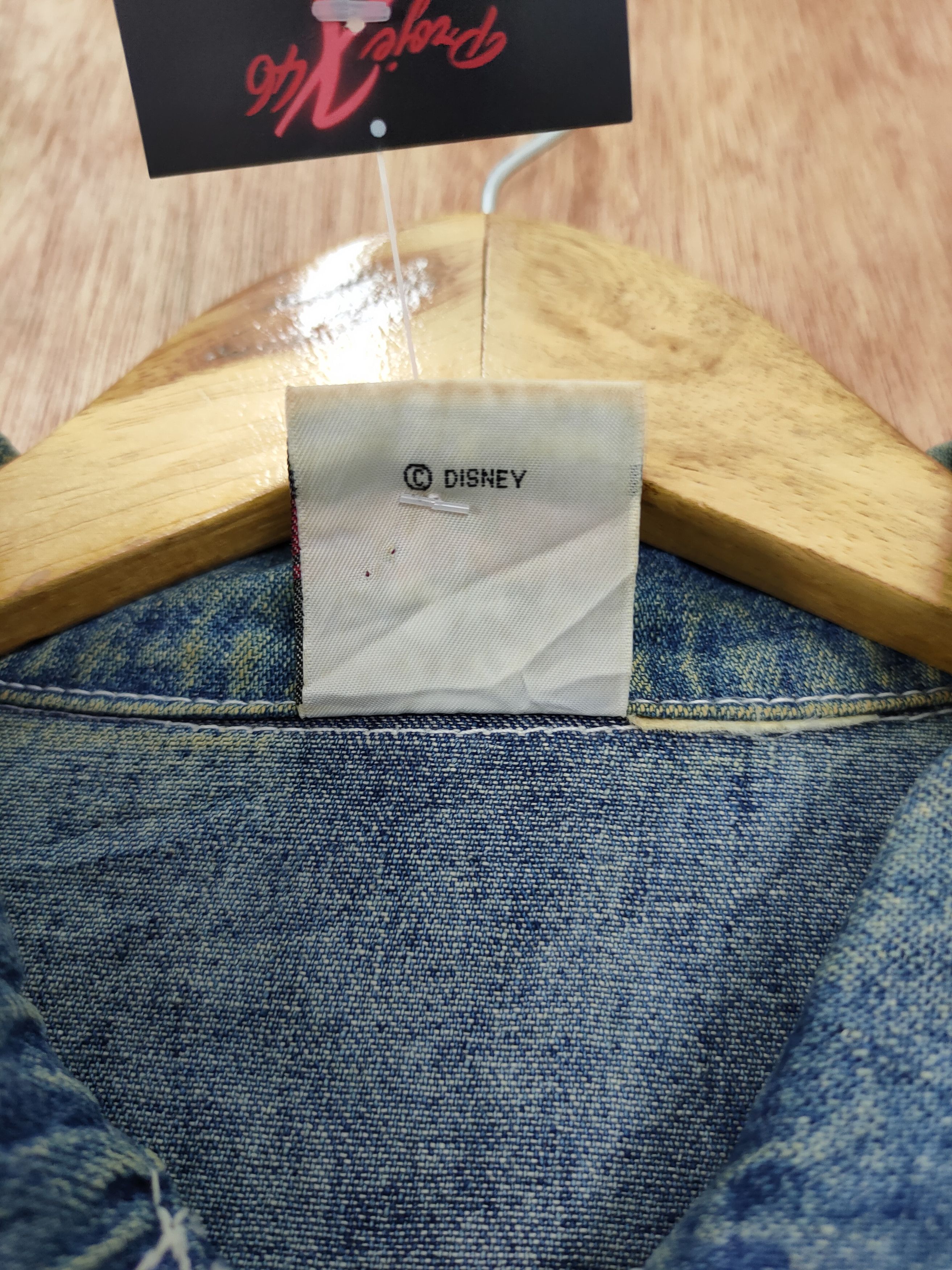 Disney DLL mickey mouse disney denim cropped jacket vintage #46-112 Size L / US 10 / IT 46 - 8 Thumbnail