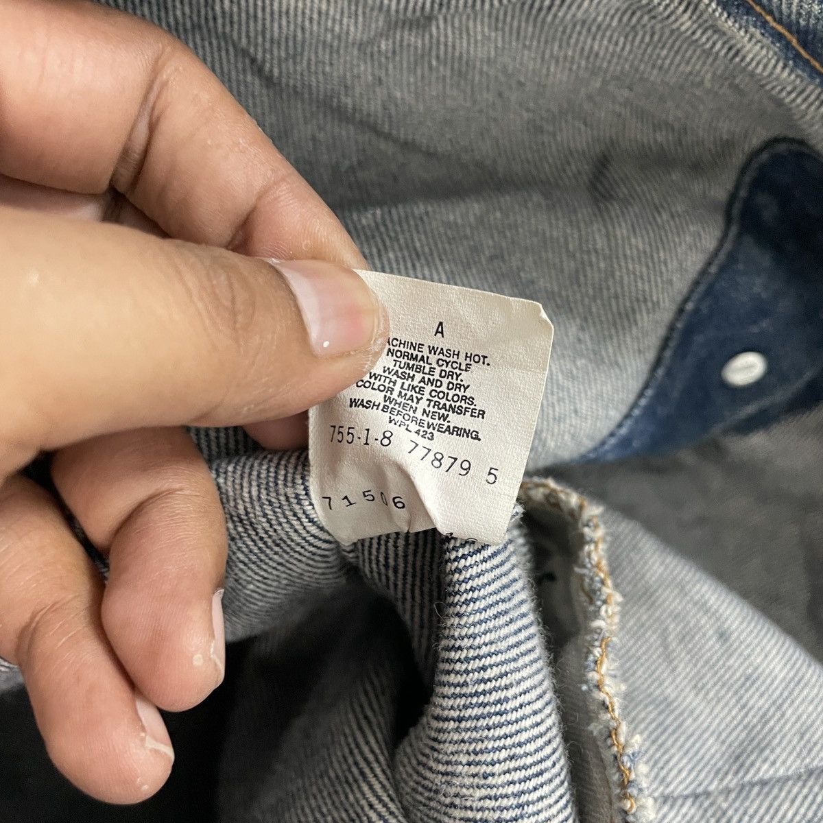 Levi's Vintage 90s Levis Big E Made In Usa Distressed Denim Jacket Size US M / EU 48-50 / 2 - 8 Thumbnail