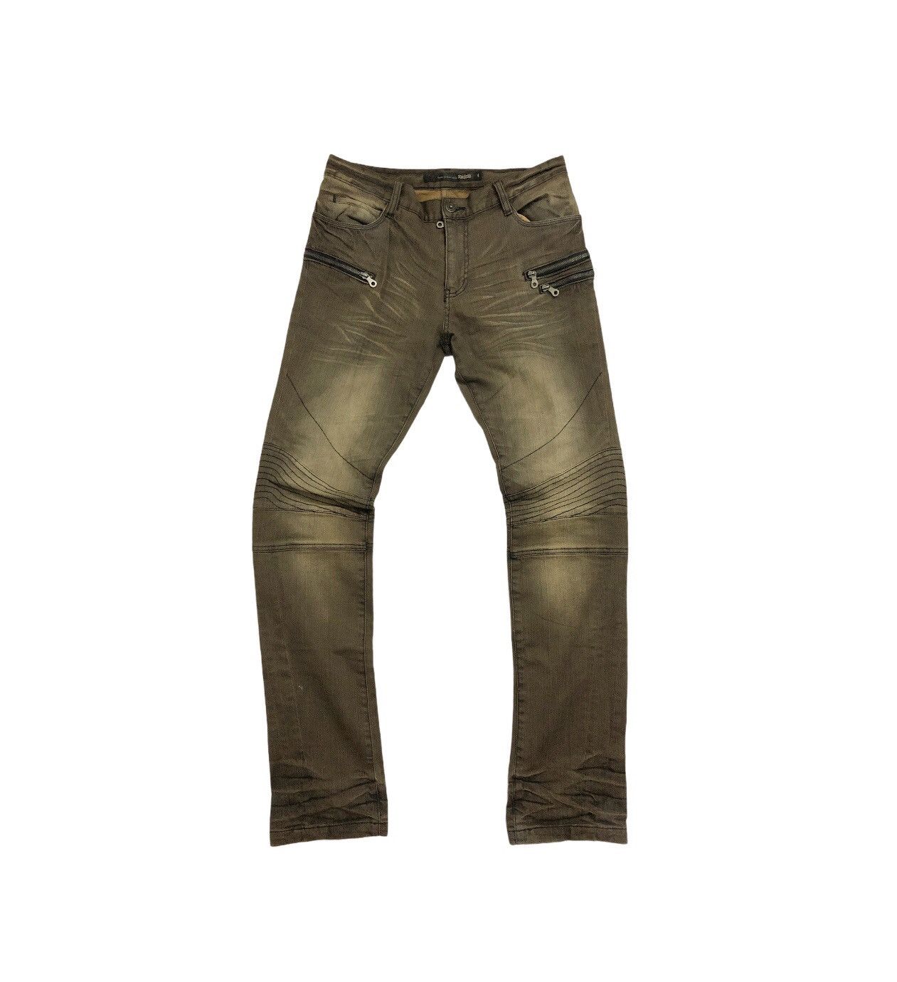 image of If Six Was Nine x Le Grande Bleu L G B Really !!! Schlussel Biker Denim in Brown, Men's (Size 32)