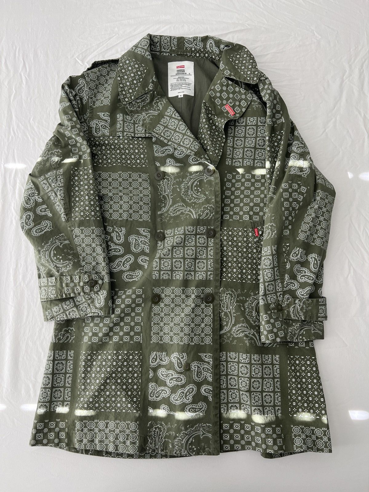 SUPREME Millitary Trench Coat Supreme Army Trench Coat M