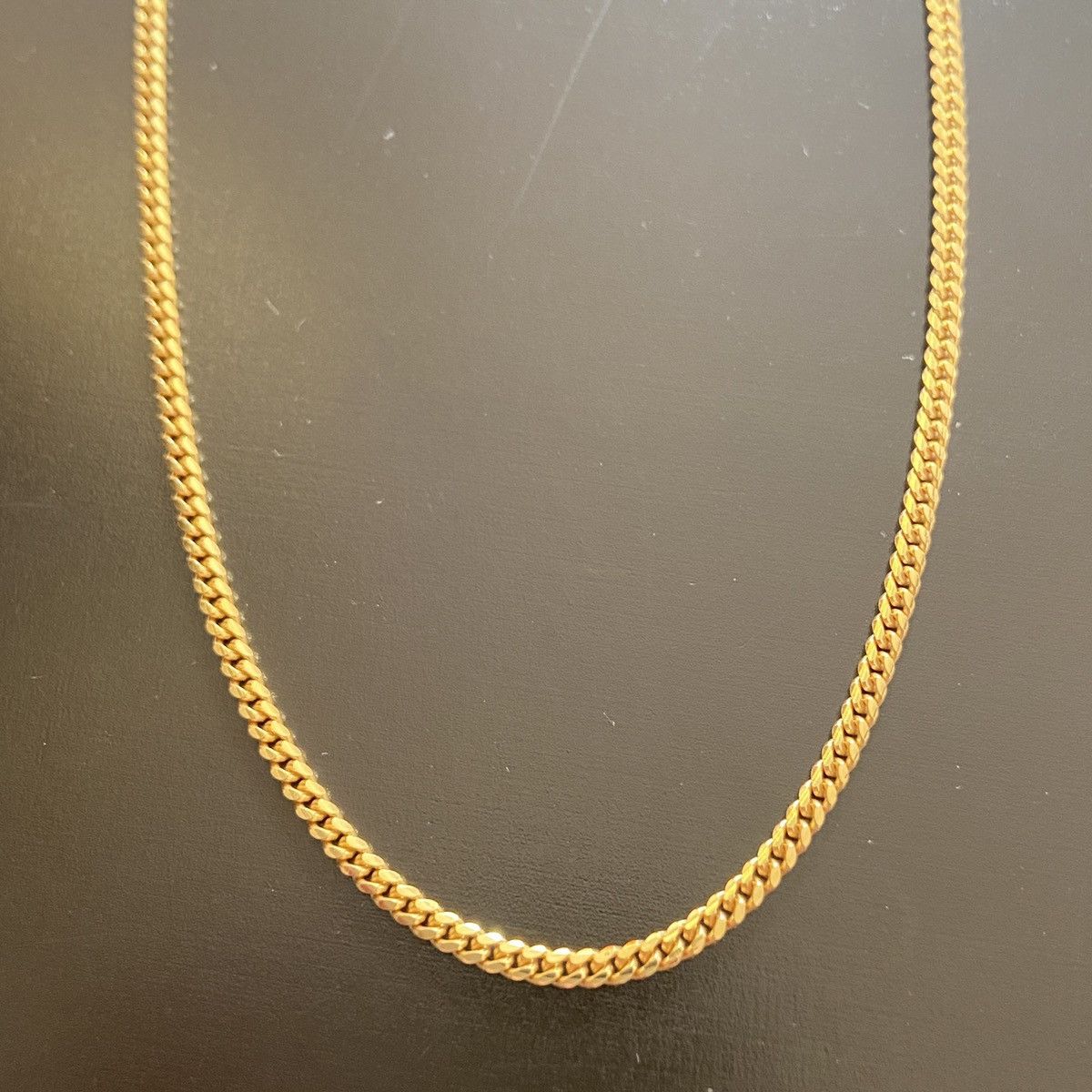 Other Gold Chain 14k Gold Vermeil Miami Cuban Link Chain 18in 2mm Size ONE SIZE - 3 Thumbnail