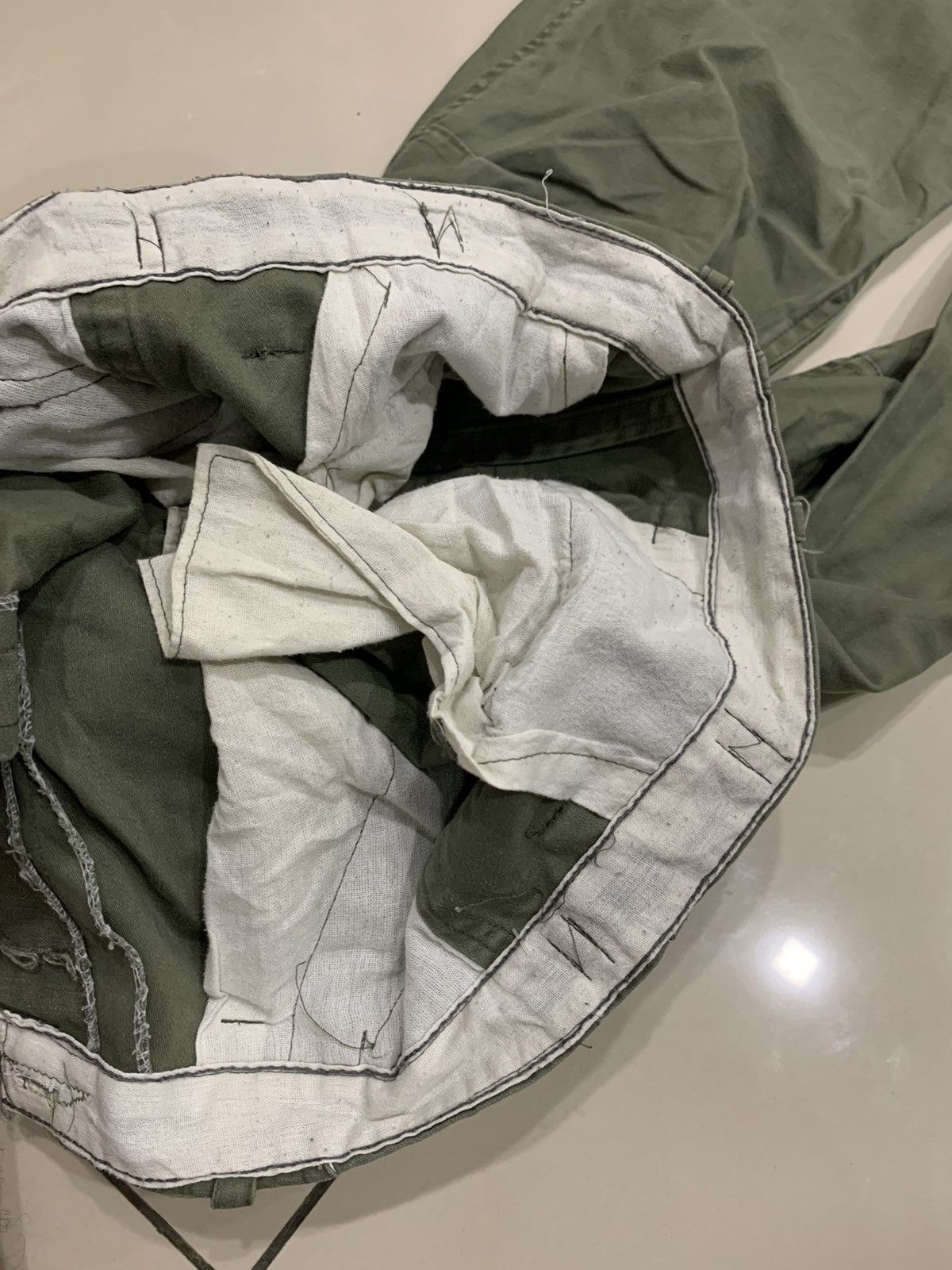 Vintage US ARMY M-1965 OG-107 FATIGUE FIELD PANTS ARMY Size US 34 / EU 50 - 12 Thumbnail