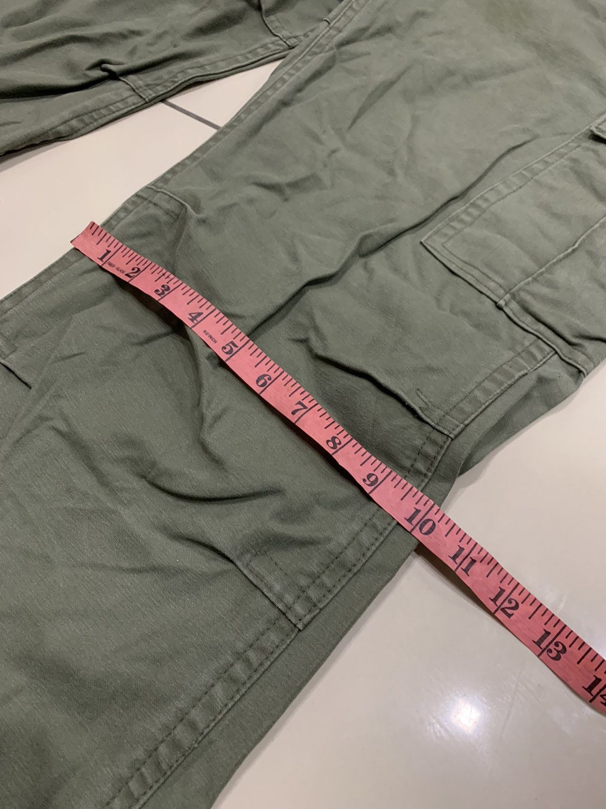 Vintage US ARMY M-1965 OG-107 FATIGUE FIELD PANTS ARMY Size US 34 / EU 50 - 5 Thumbnail