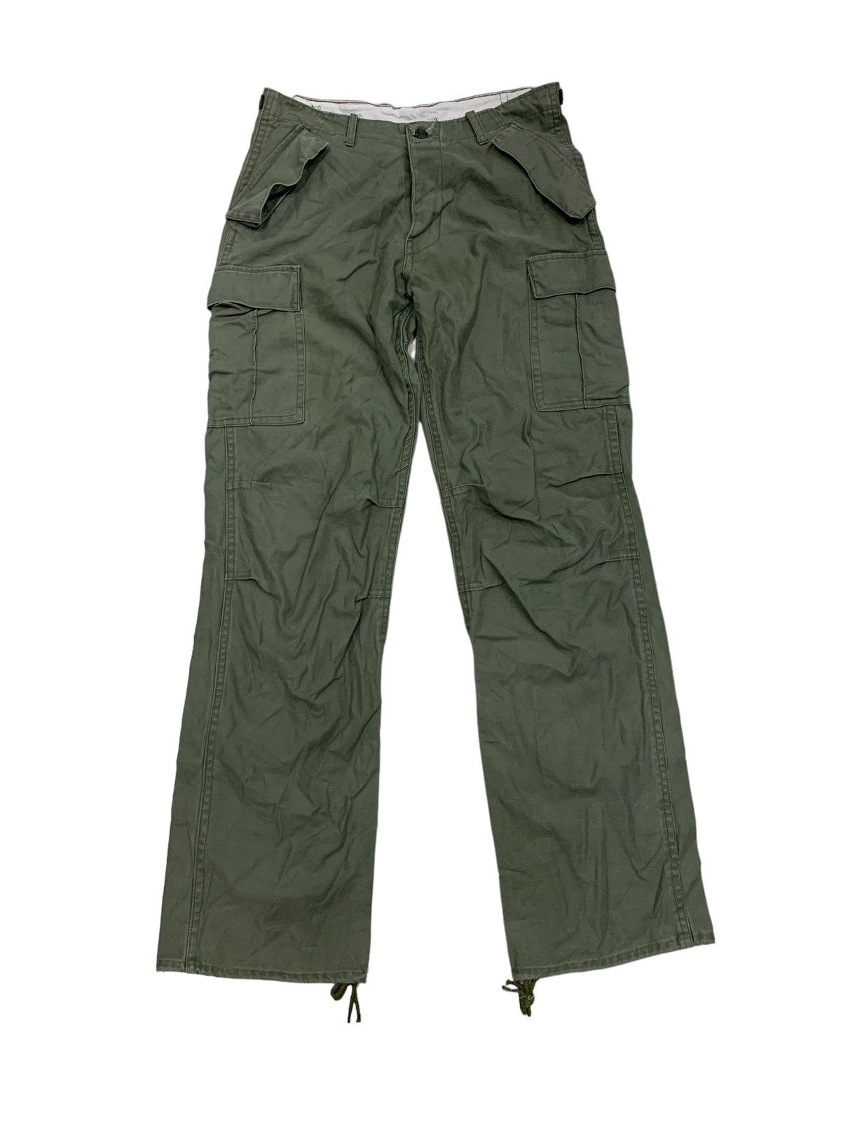 Vintage US ARMY M-1965 OG-107 FATIGUE FIELD PANTS ARMY Size US 34 / EU 50 - 1 Thumbnail