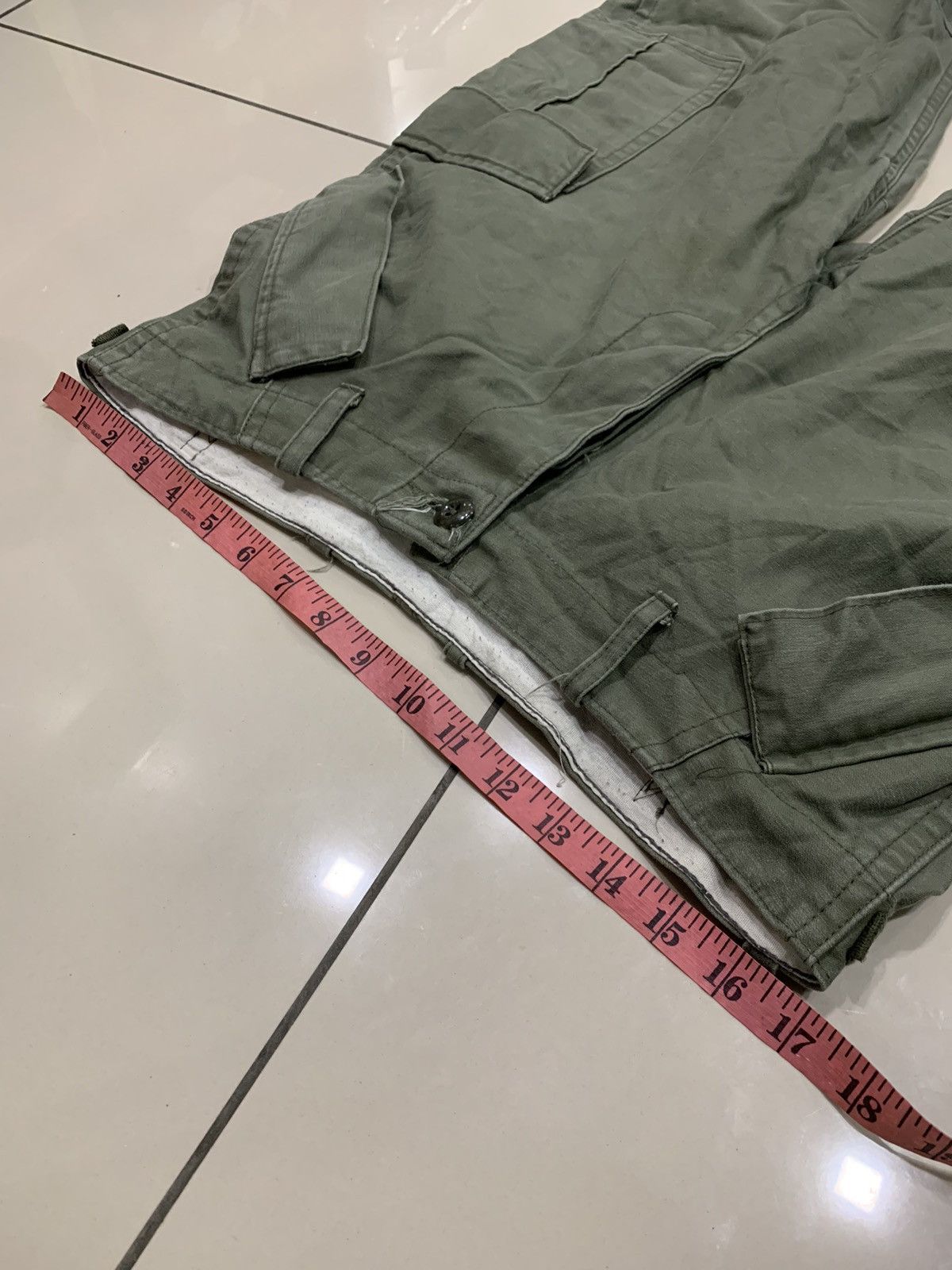 Vintage US ARMY M-1965 OG-107 FATIGUE FIELD PANTS ARMY Size US 34 / EU 50 - 7 Thumbnail
