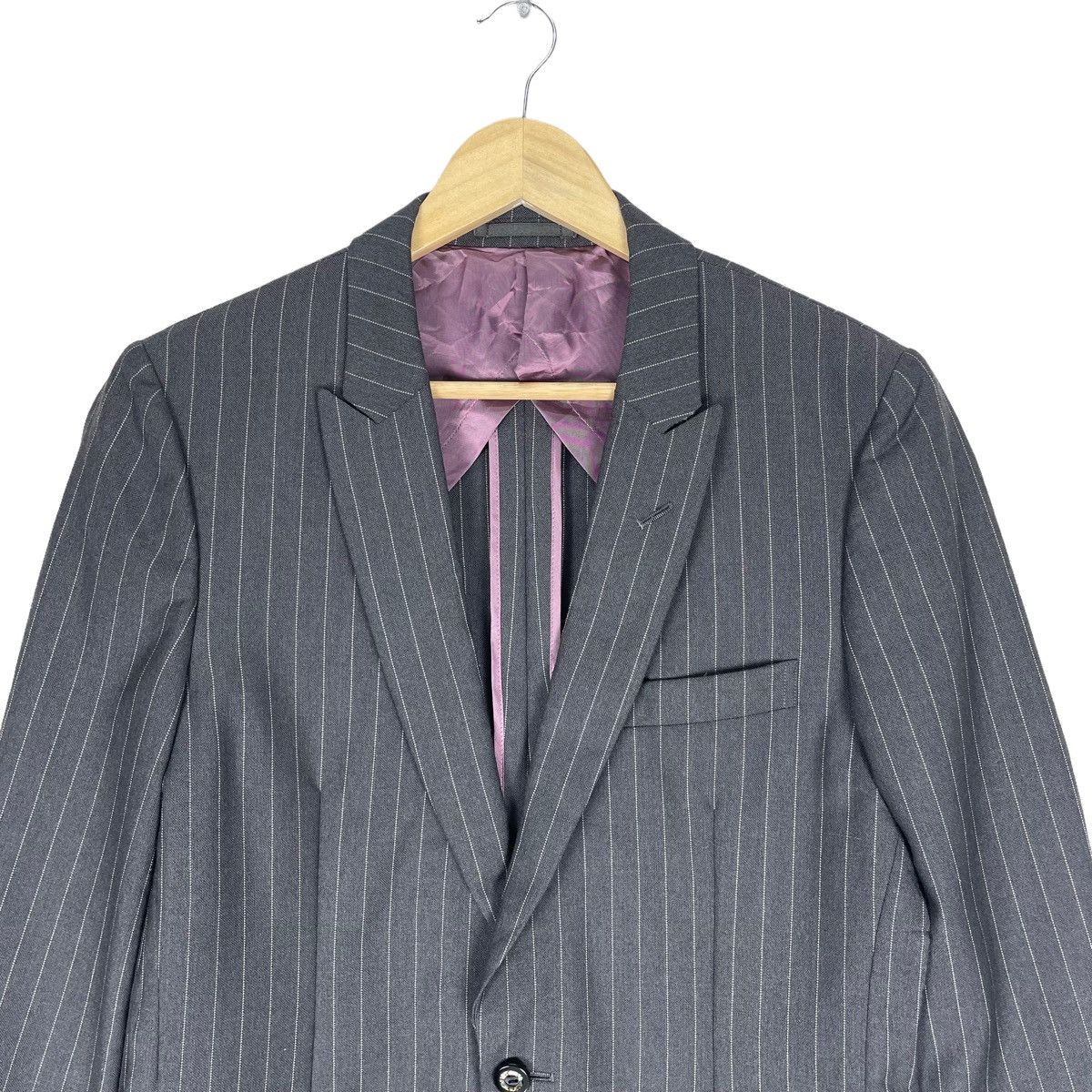 Comme des Garcons Homme Plus 🌟CDG HOMME PLUS SS 2004 STRIPED MOHAIR BALZER COAT Size US S / EU 44-46 / 1 - 6 Thumbnail
