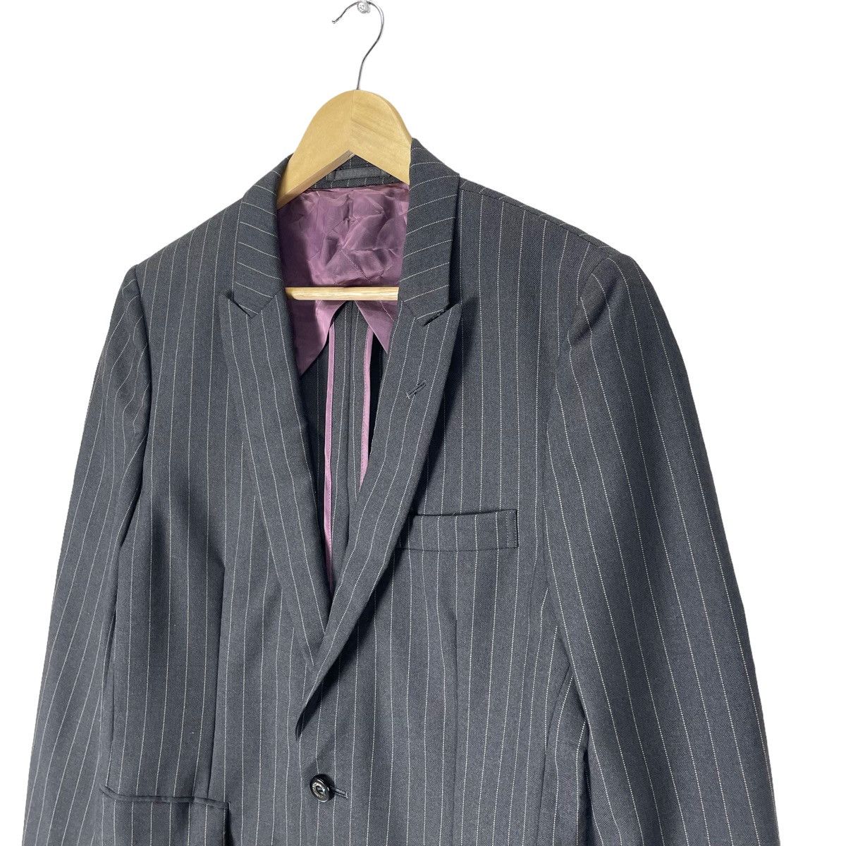Comme des Garcons Homme Plus 🌟CDG HOMME PLUS SS 2004 STRIPED MOHAIR BALZER COAT Size US S / EU 44-46 / 1 - 8 Thumbnail