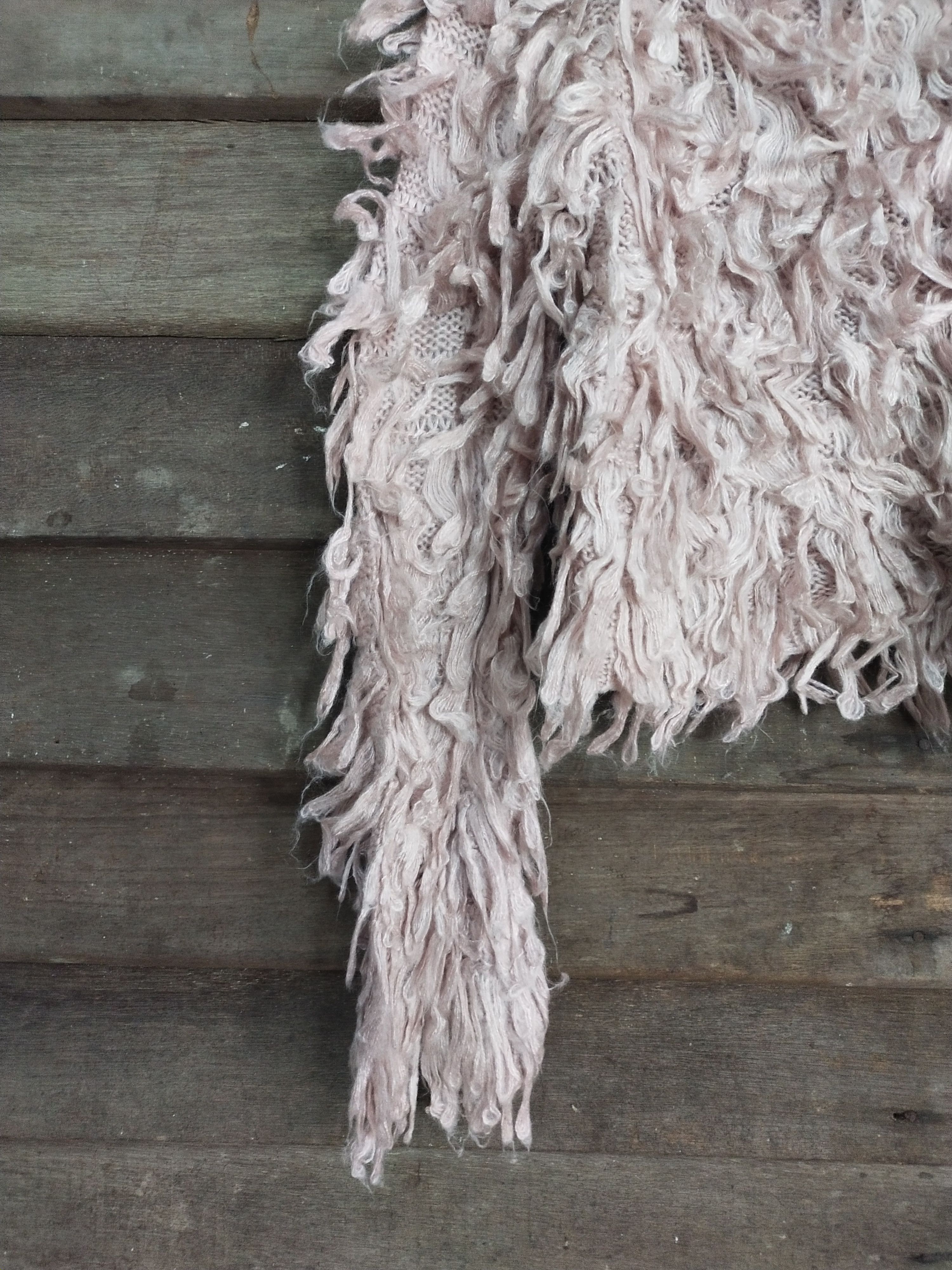 Homespun Knitwear × Japanese Brand GRL shag shaggy mohair pink knitwear #S215 Size US S / EU 44-46 / 1 - 11 Thumbnail