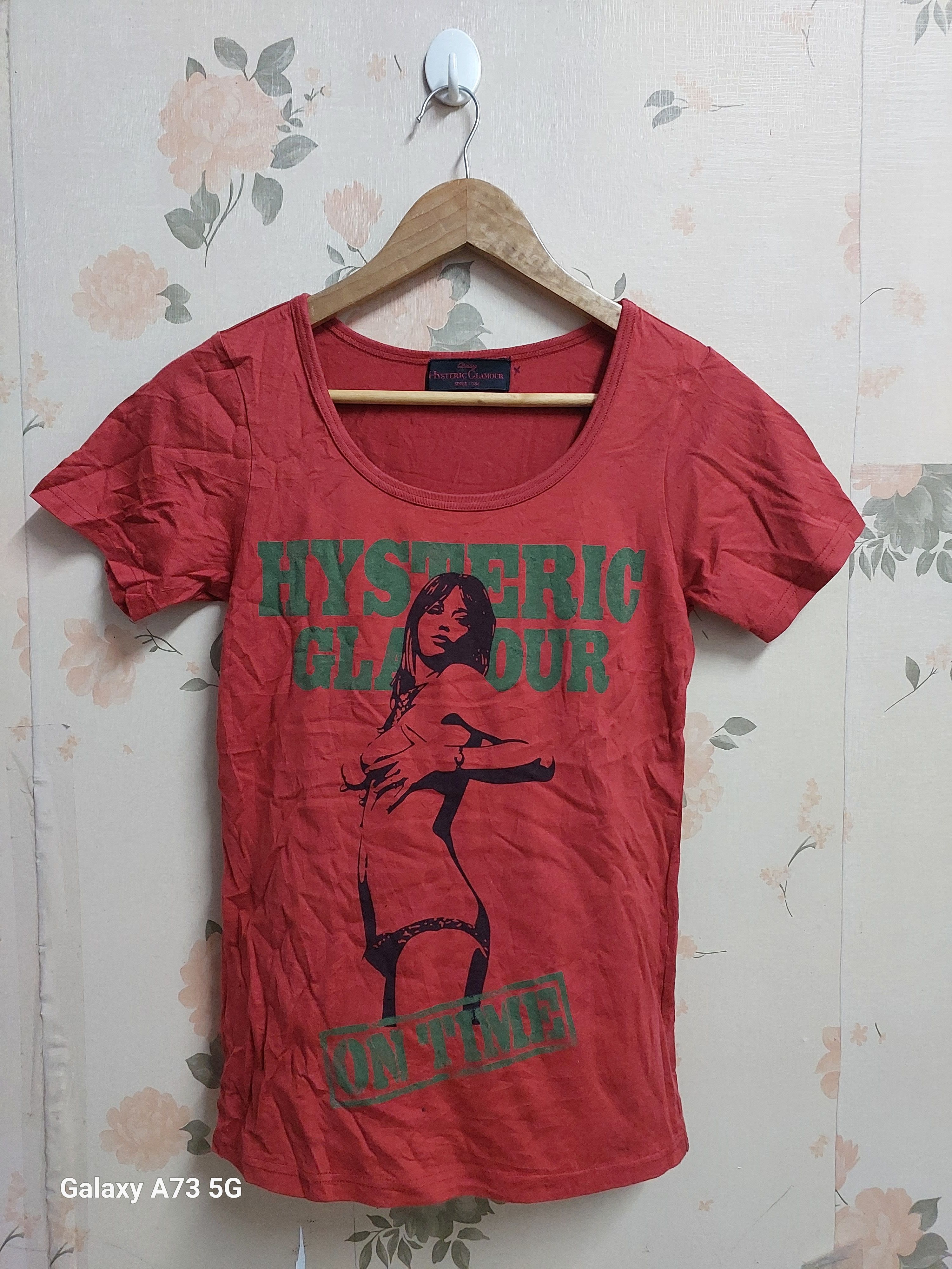 Hysteric Glamour Red T Shirt | Grailed