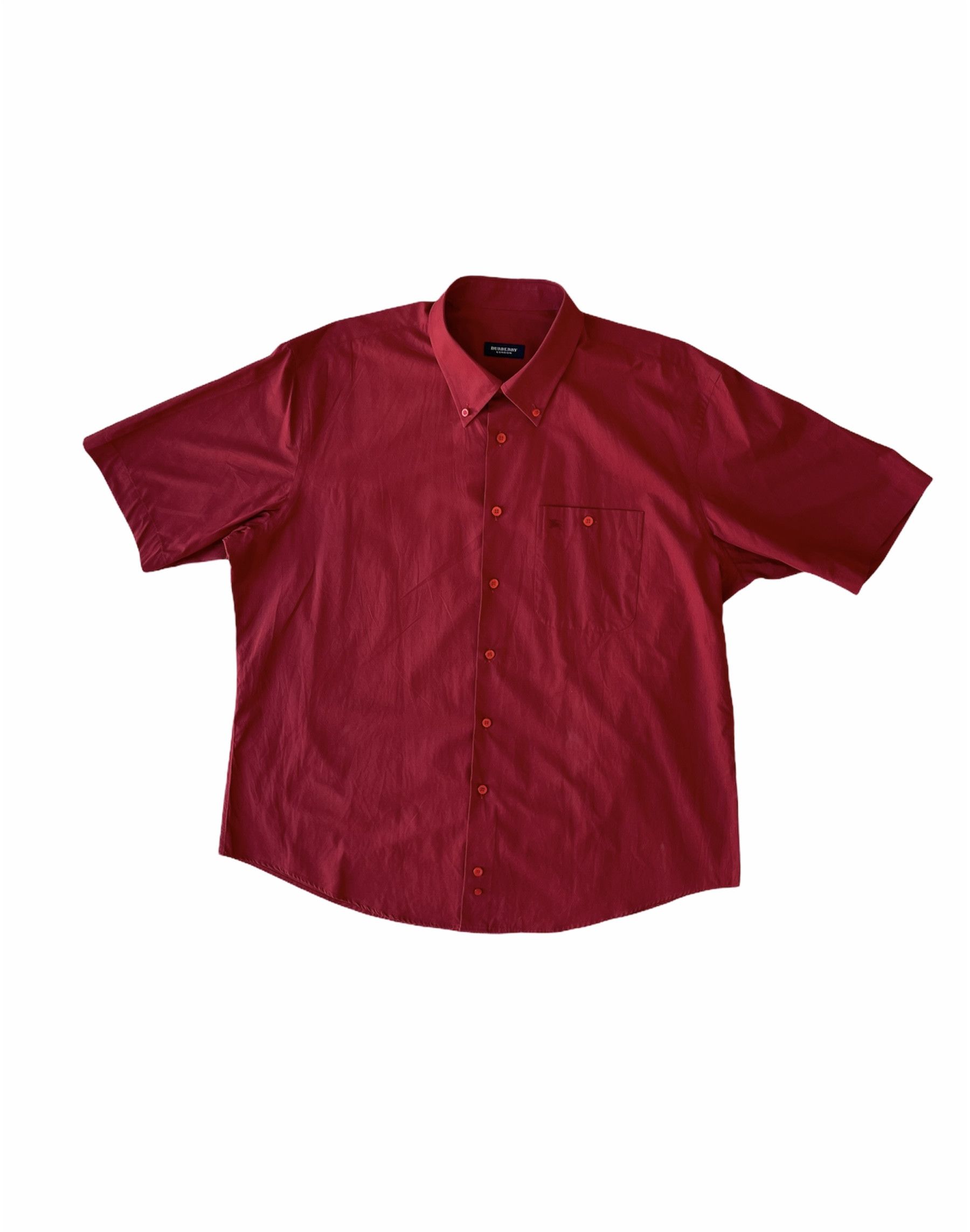 Burberry 🔥 summer Burberry shirt short sleeve red xxl Size US XL / EU 56 / 4 - 1 Thumbnail