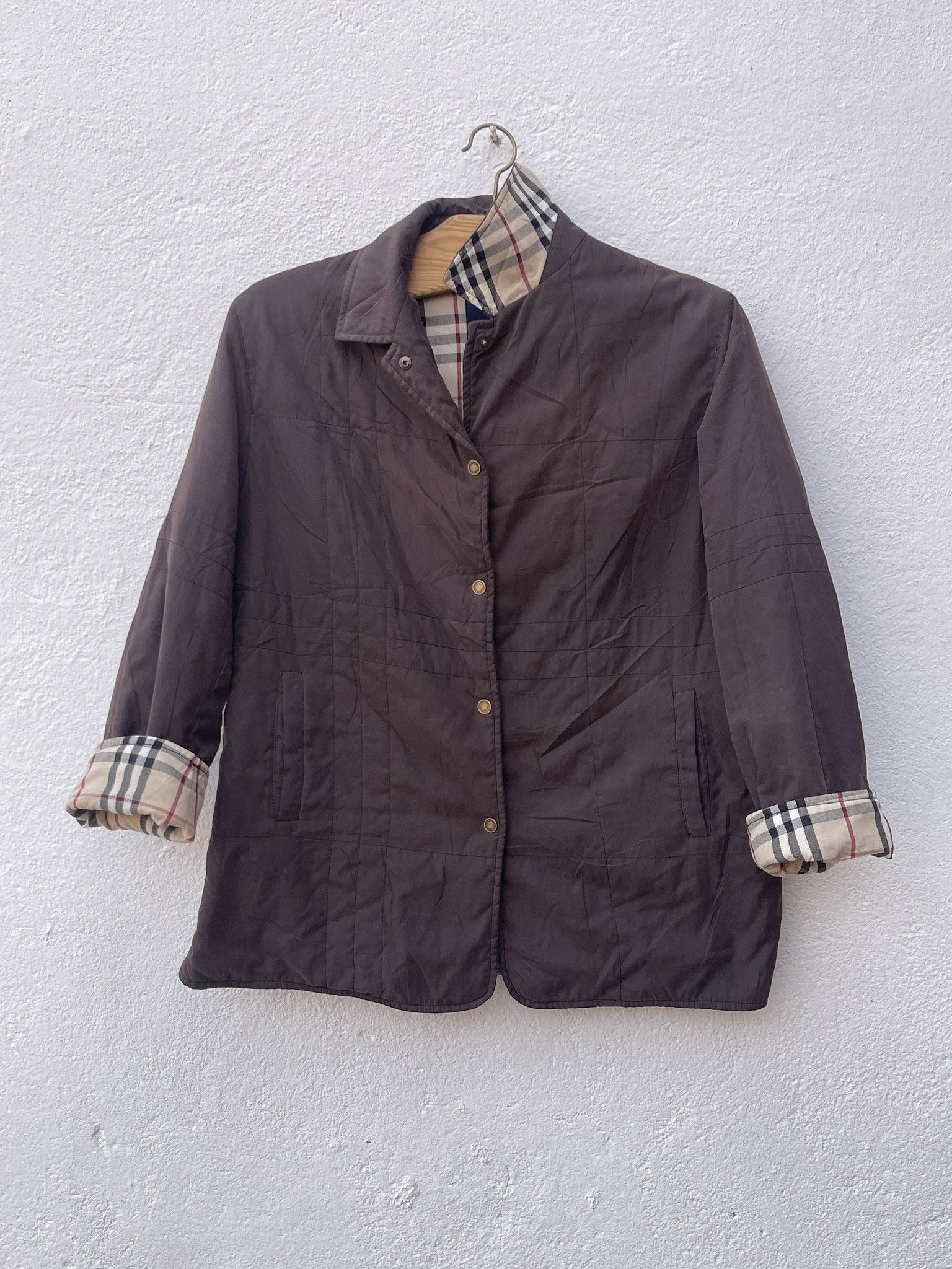 Burberry 🔥quilted novacheck Burberry down parka jacket xl Size XL / US 12-14 / IT 48-50 - 6 Thumbnail