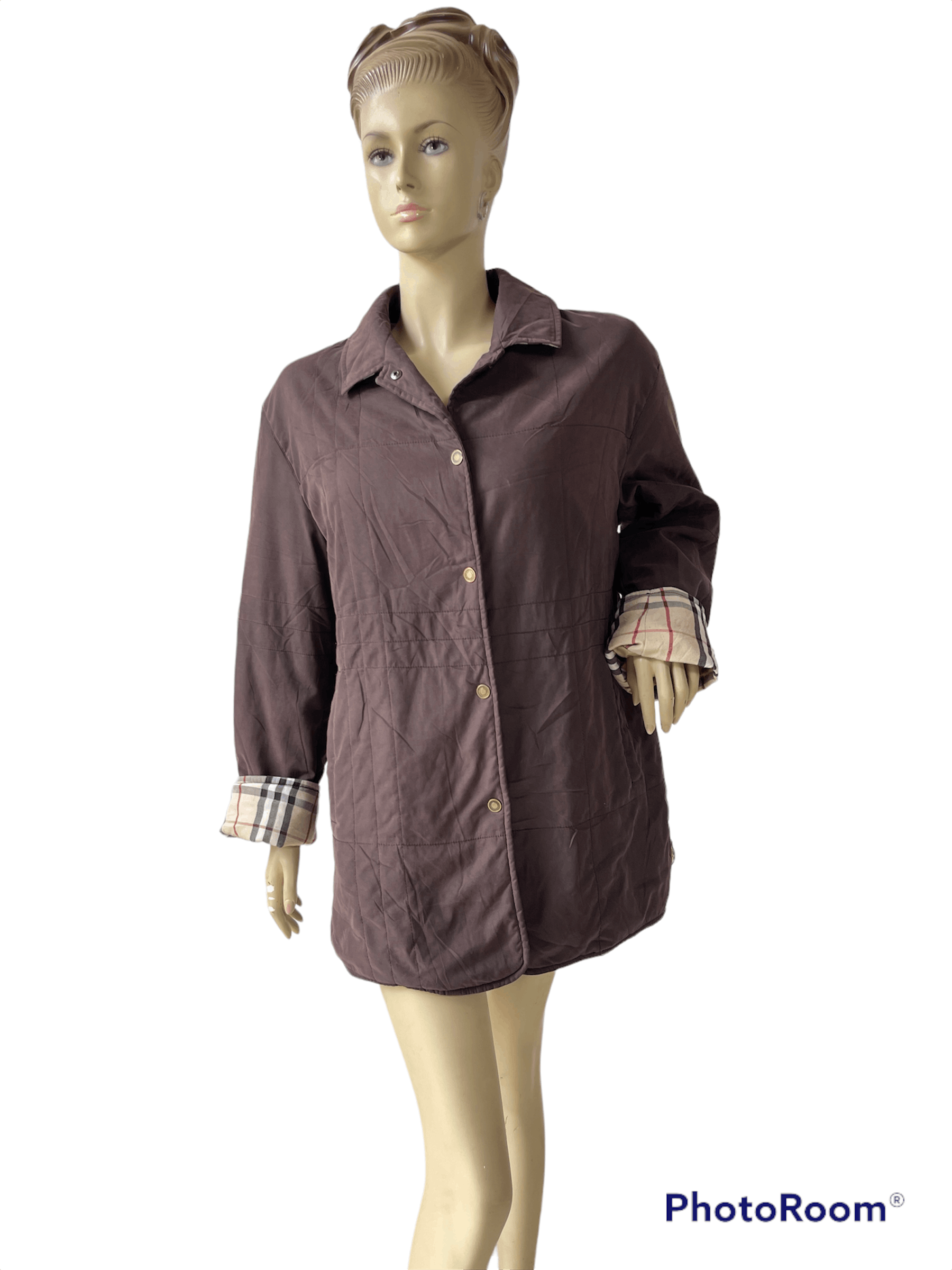Burberry 🔥quilted novacheck Burberry down parka jacket xl Size XL / US 12-14 / IT 48-50 - 2 Thumbnail