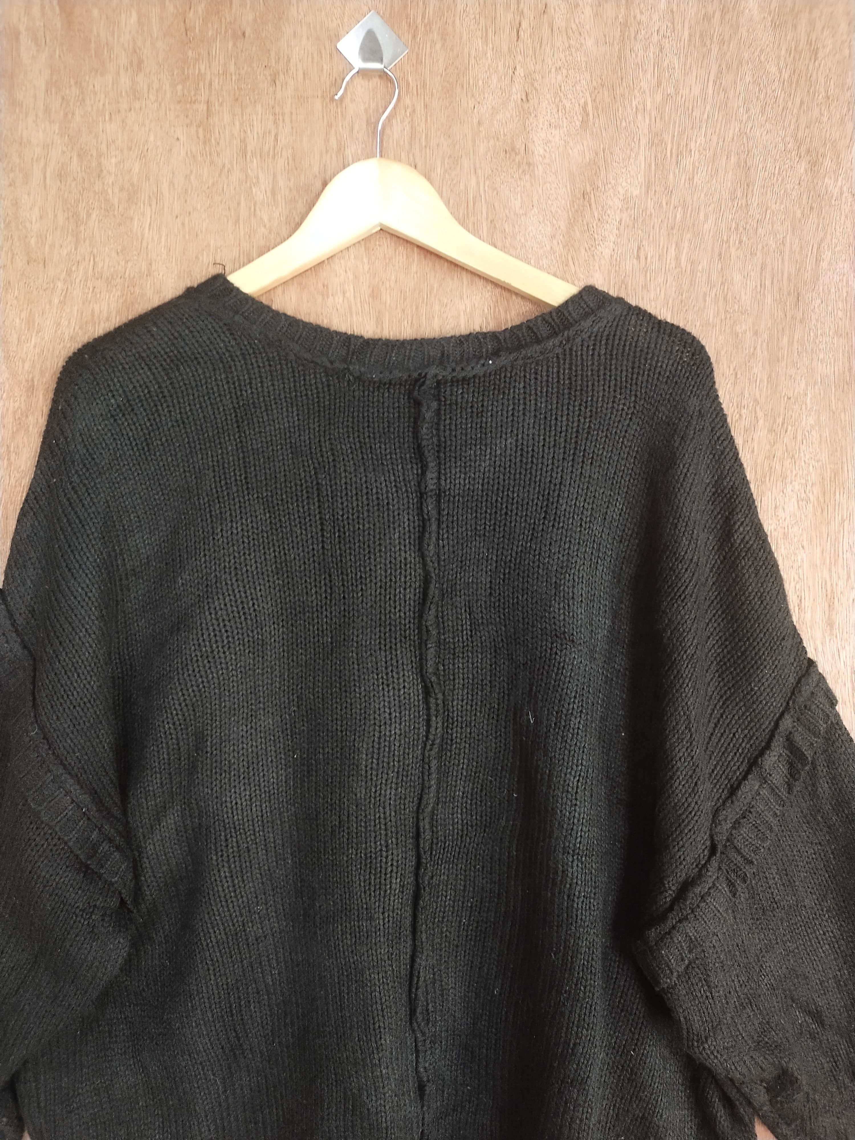 Vintage DL Dear.ful black japan baggie knitwear #H275 Size US XL / EU 56 / 4 - 2 Thumbnail