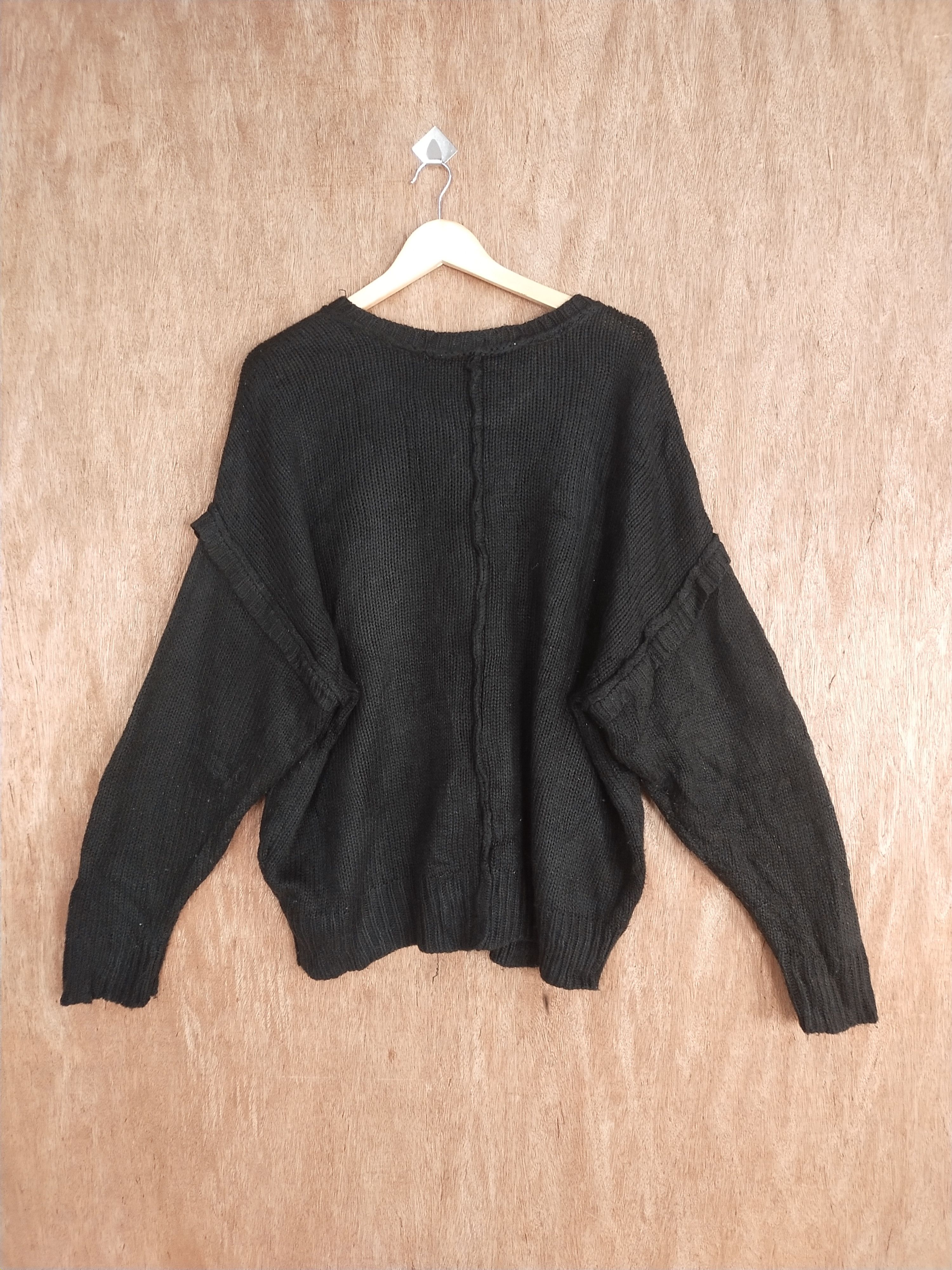 Vintage DL Dear.ful black japan baggie knitwear #H275 Size US XL / EU 56 / 4 - 8 Thumbnail