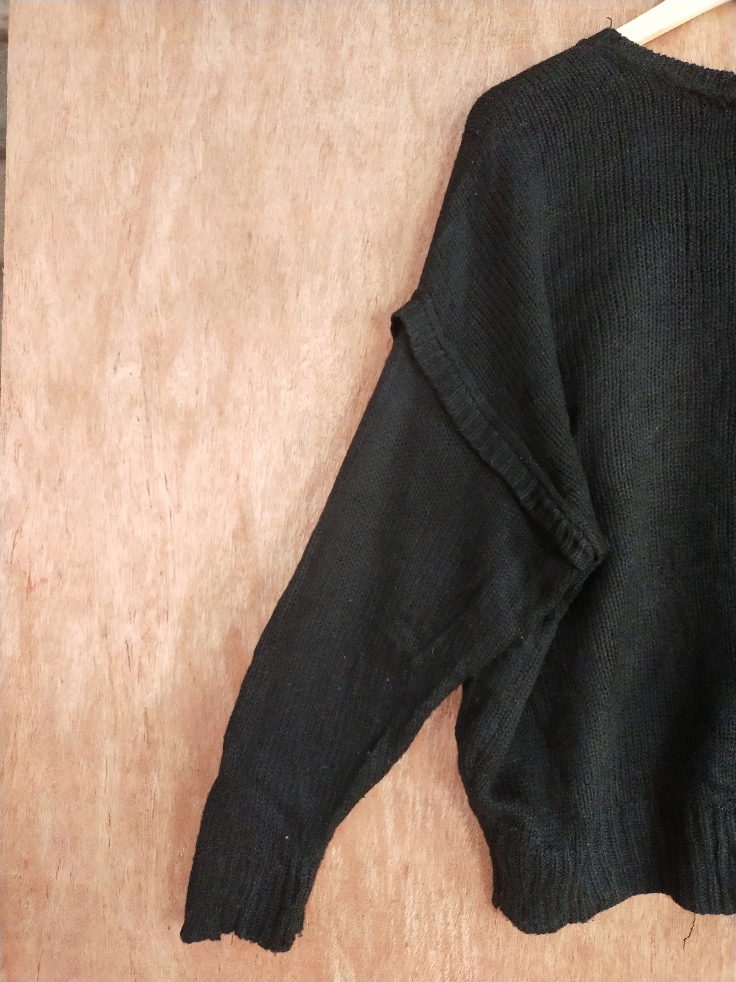 Vintage DL Dear.ful black japan baggie knitwear #H275 Size US XL / EU 56 / 4 - 10 Thumbnail