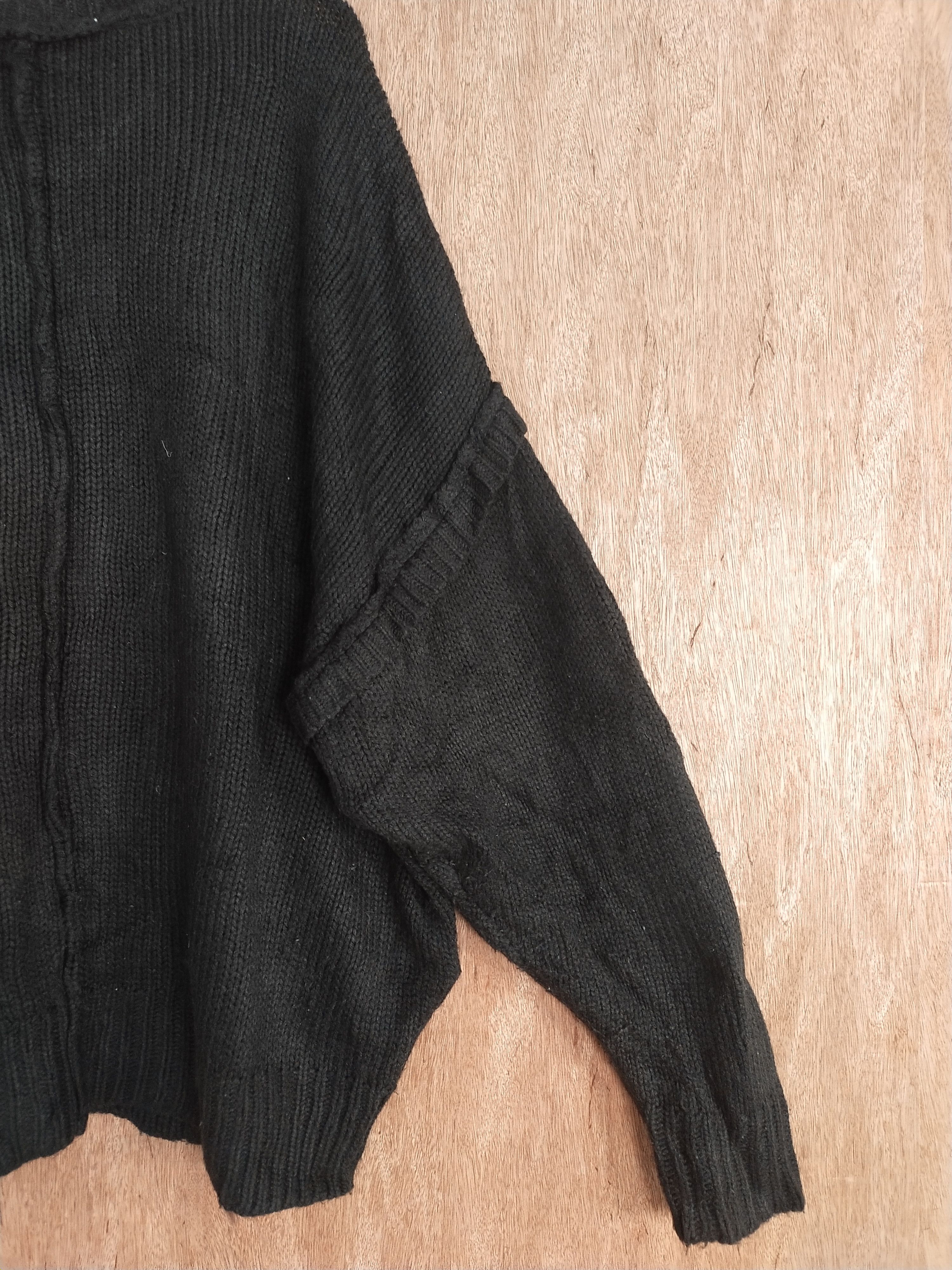 Vintage DL Dear.ful black japan baggie knitwear #H275 Size US XL / EU 56 / 4 - 3 Thumbnail