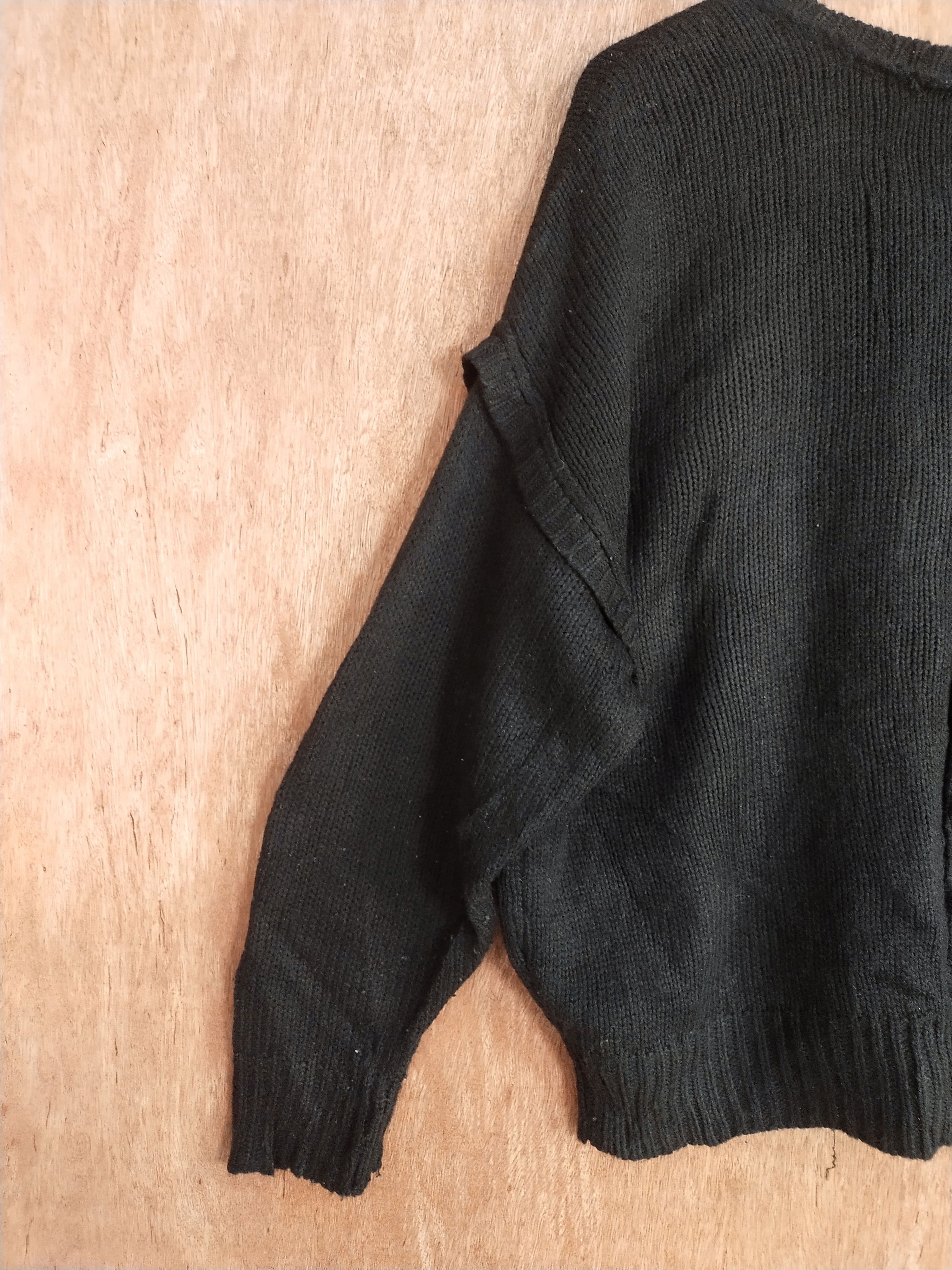 Vintage DL Dear.ful black japan baggie knitwear #H275 Size US XL / EU 56 / 4 - 4 Thumbnail