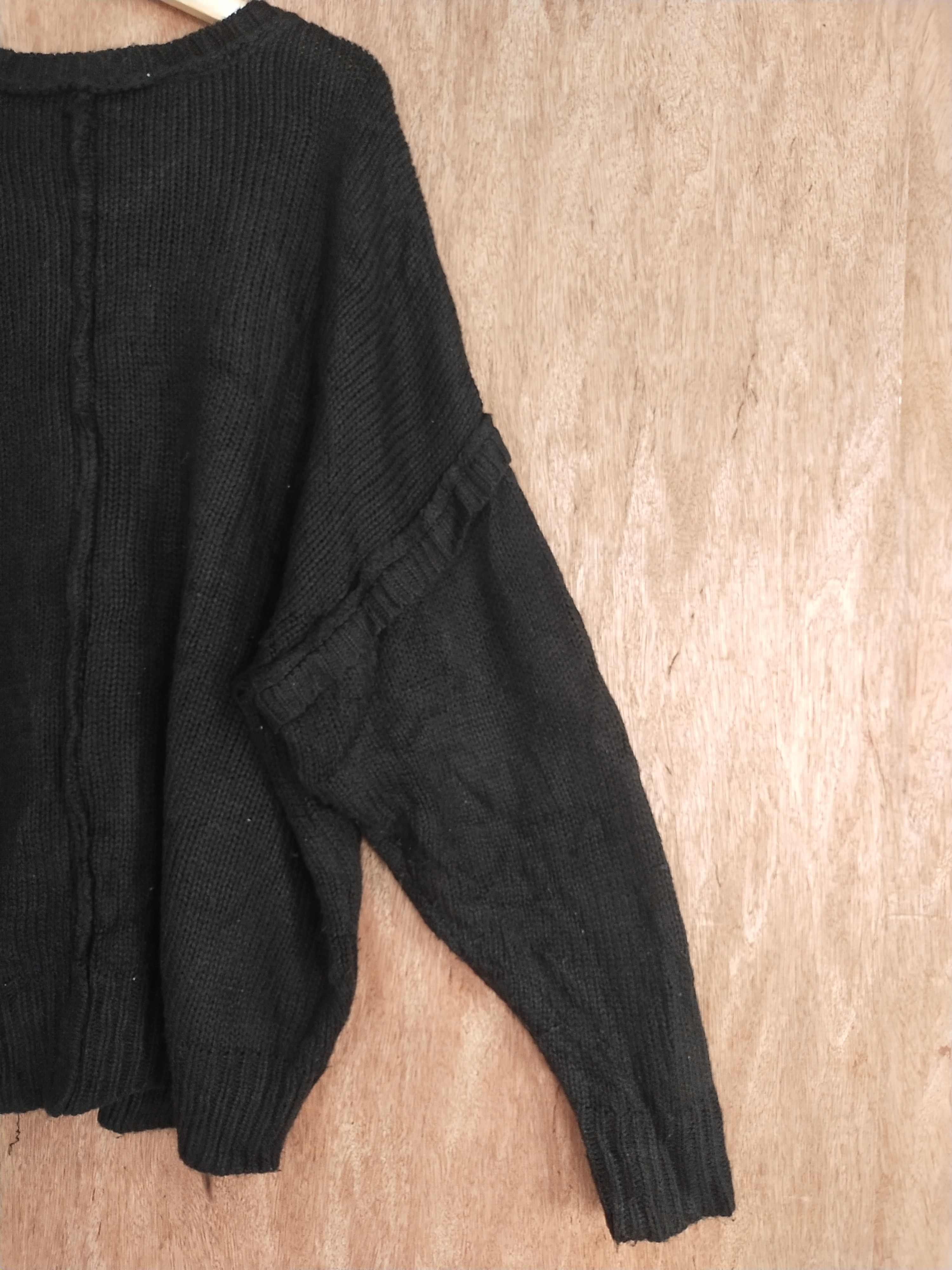 Vintage DL Dear.ful black japan baggie knitwear #H275 Size US XL / EU 56 / 4 - 9 Thumbnail