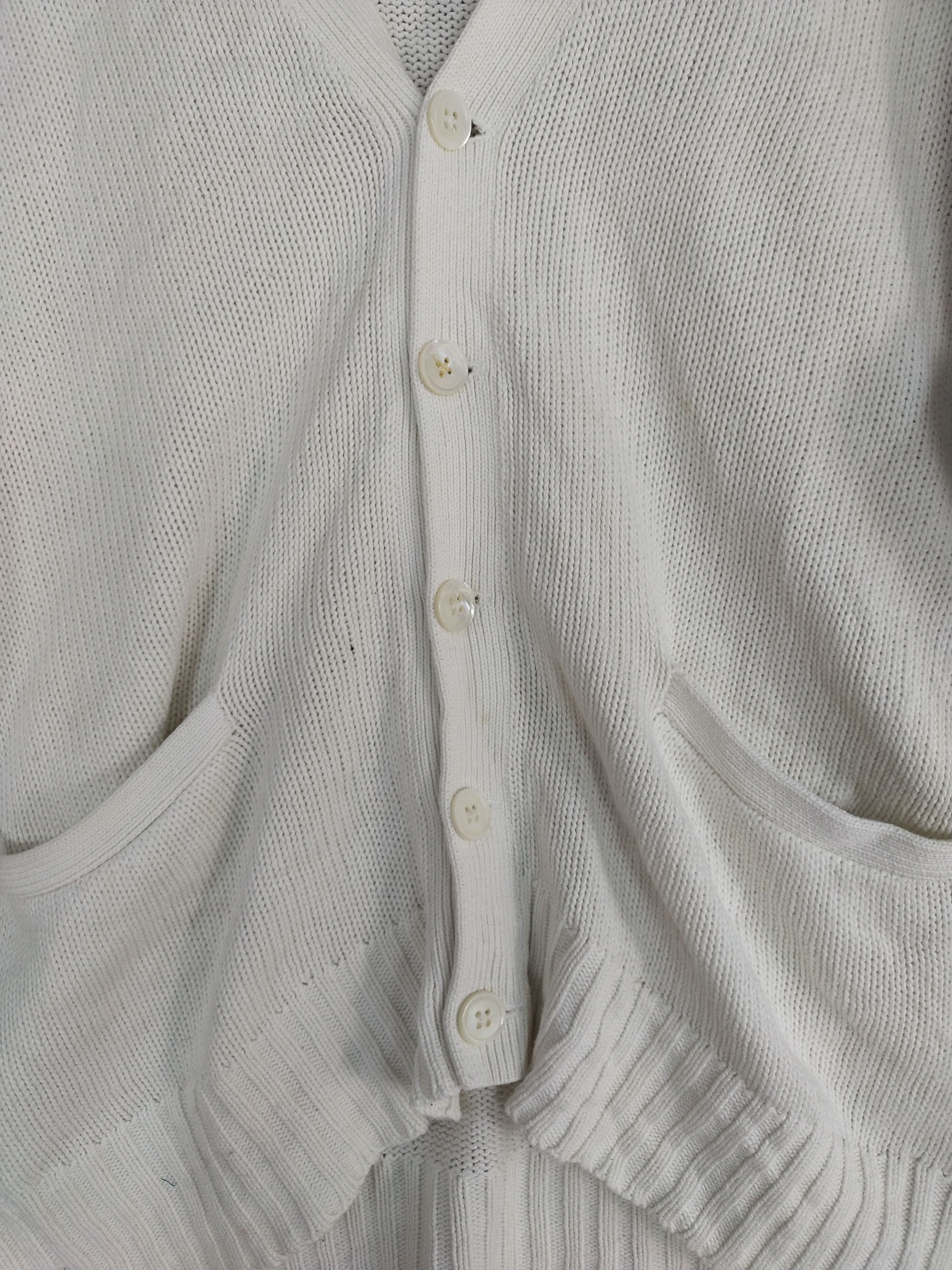 Japanese Brand DL Polo Ralph Lauren white cardigan knitwear #H282 Size US M / EU 48-50 / 2 - 7 Thumbnail