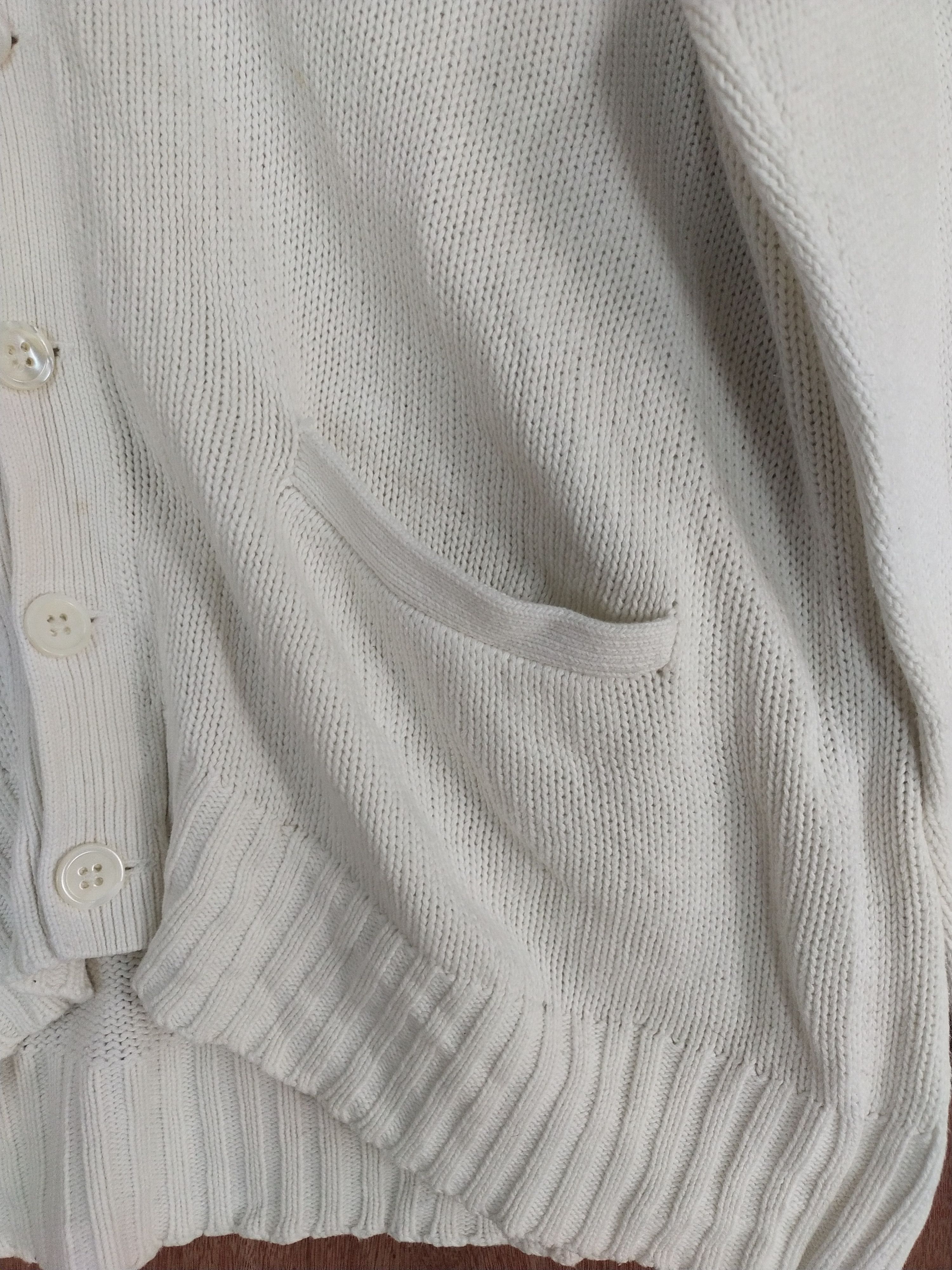 Japanese Brand DL Polo Ralph Lauren white cardigan knitwear #H282 Size US M / EU 48-50 / 2 - 4 Thumbnail