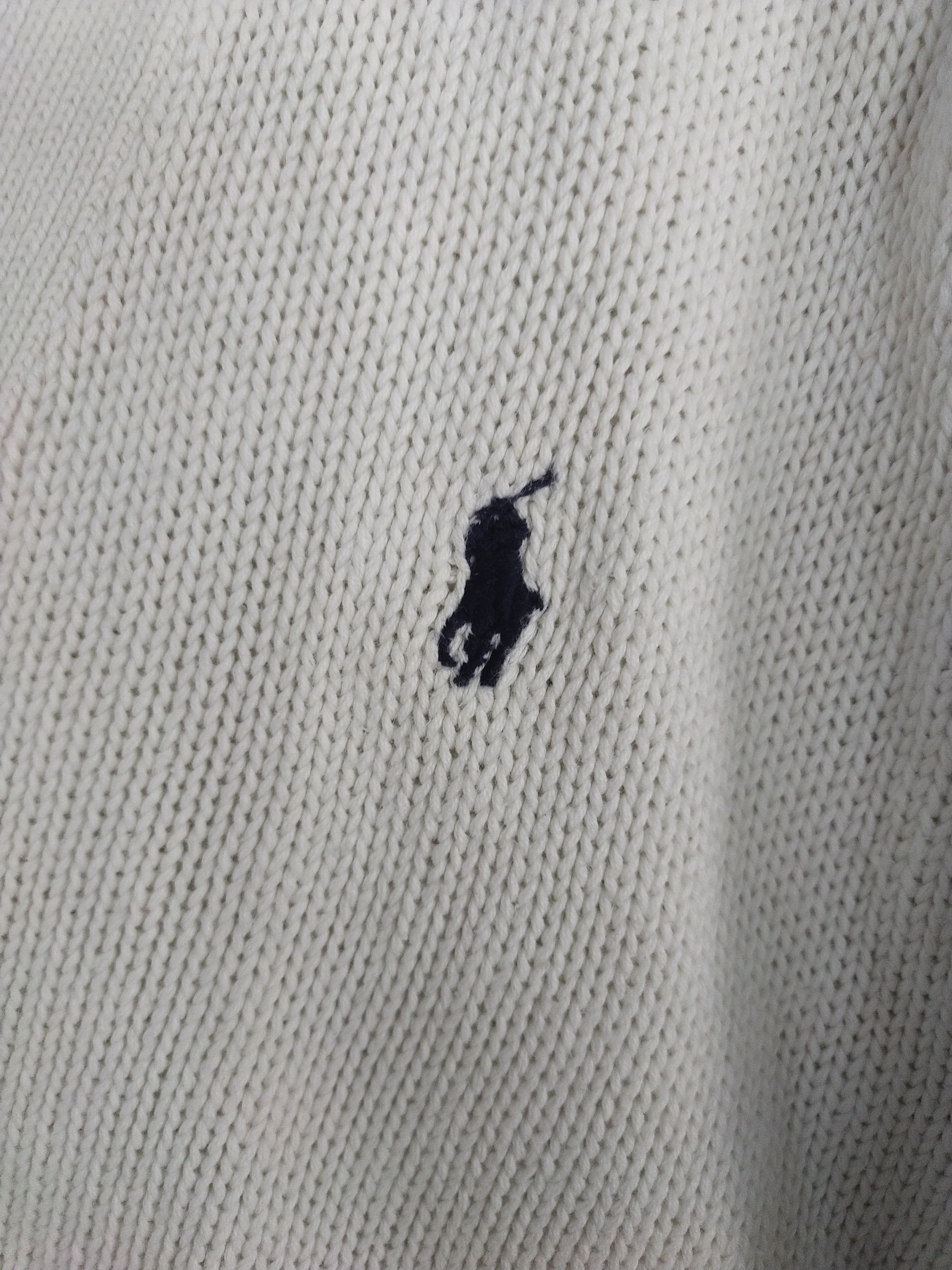 Japanese Brand DL Polo Ralph Lauren white cardigan knitwear #H282 Size US M / EU 48-50 / 2 - 9 Thumbnail