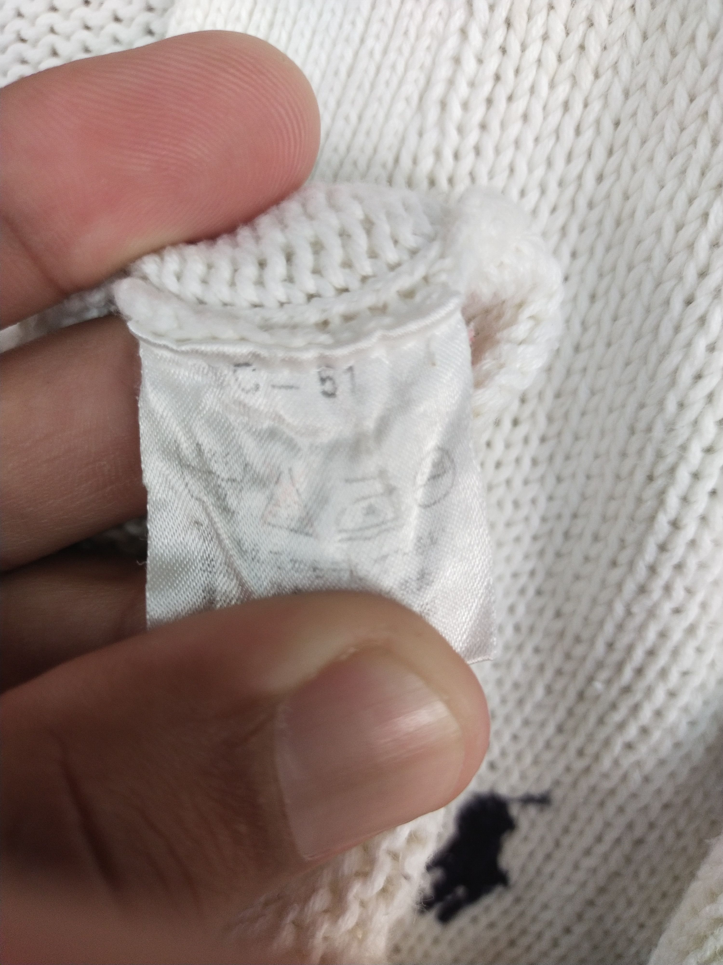 Japanese Brand DL Polo Ralph Lauren white cardigan knitwear #H282 Size US M / EU 48-50 / 2 - 10 Thumbnail