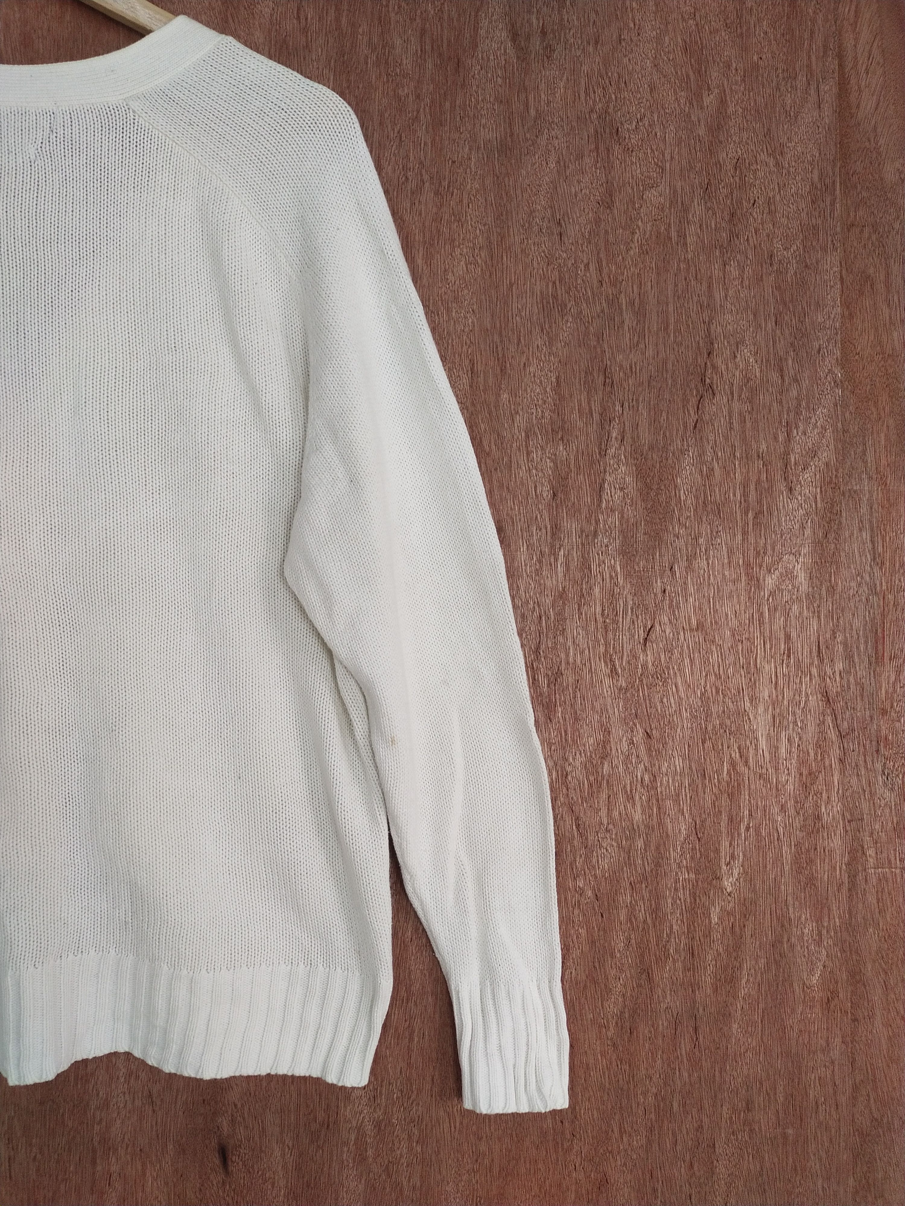 Japanese Brand DL Polo Ralph Lauren white cardigan knitwear #H282 Size US M / EU 48-50 / 2 - 12 Thumbnail