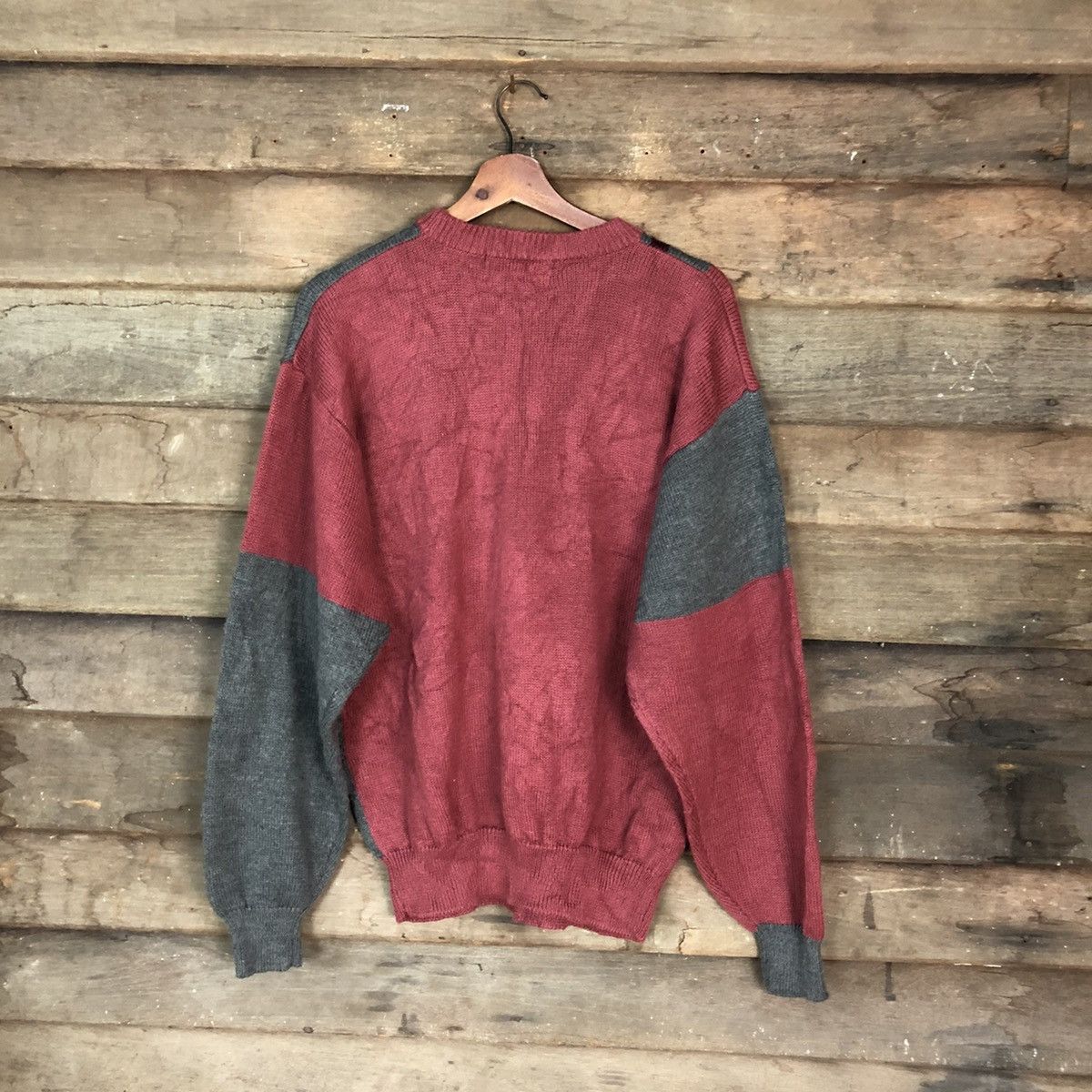 Japanese Brand Glorioso Maroon SK Club Red Knitwear #014 Size US M / EU 48-50 / 2 - 9 Thumbnail