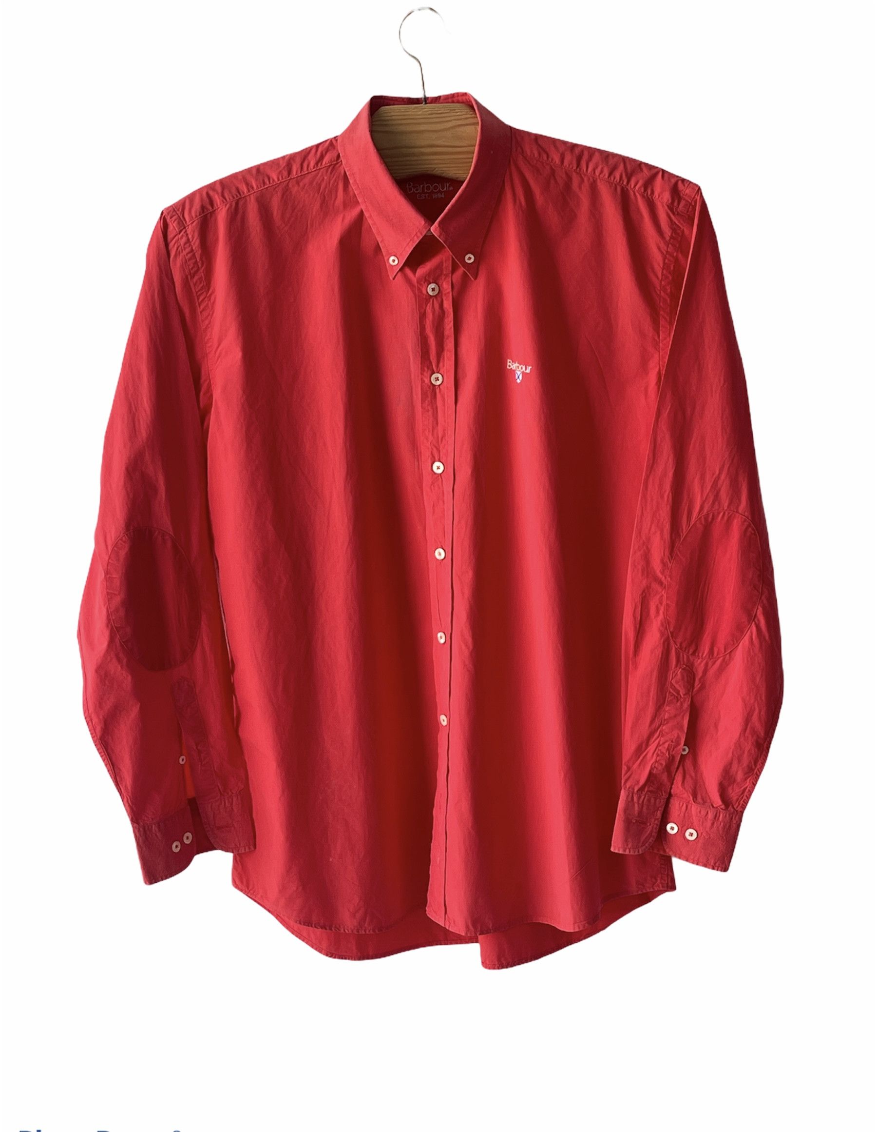 Barbour 🔥 Barbour red cotton classic Casual shirt size xl Size US XL / EU 56 / 4 - 1 Thumbnail
