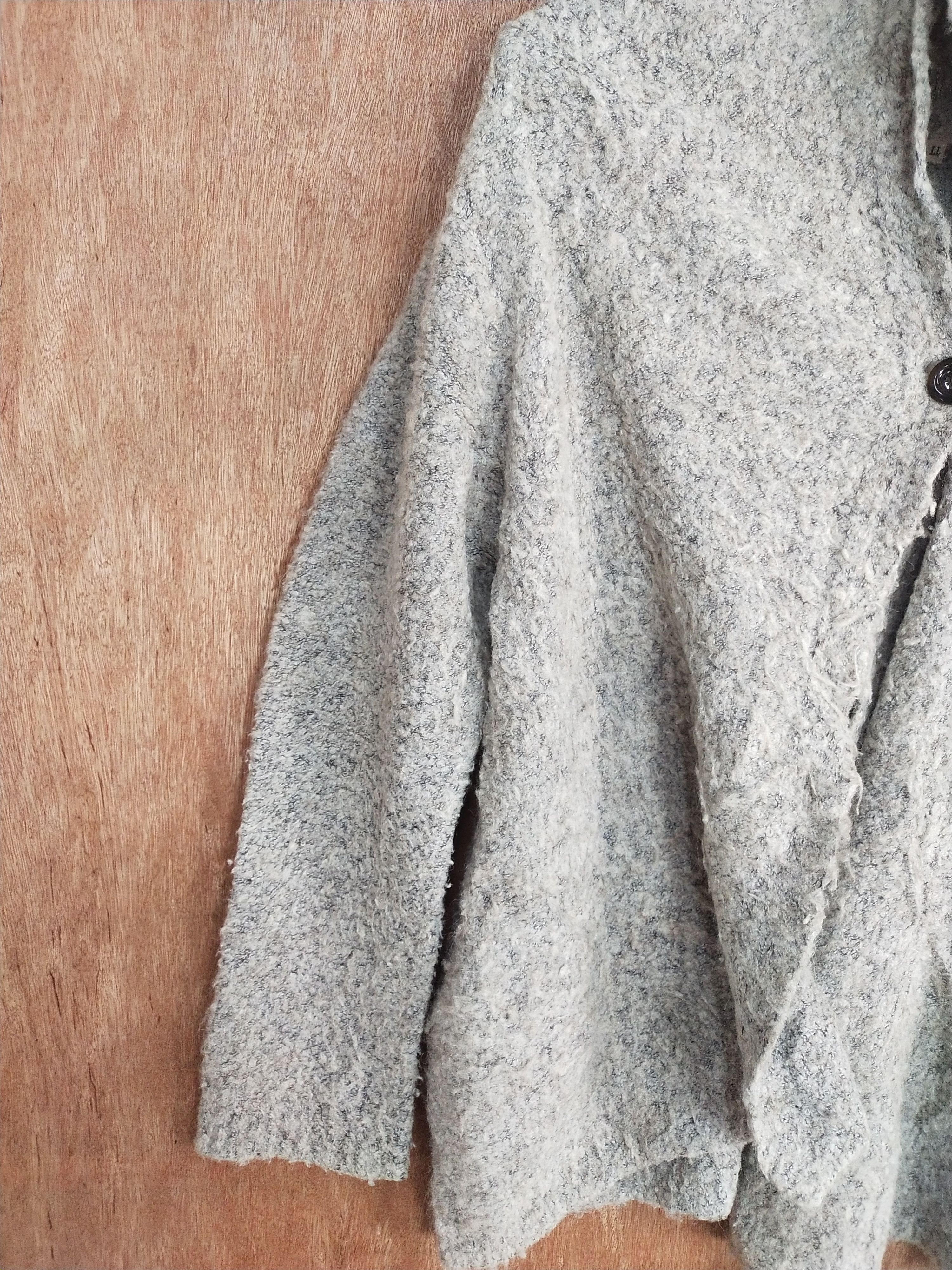 Japanese Brand Japan knitwear hoodie vintage mohair gray cardigan #H193 Size US L / EU 52-54 / 3 - 3 Thumbnail