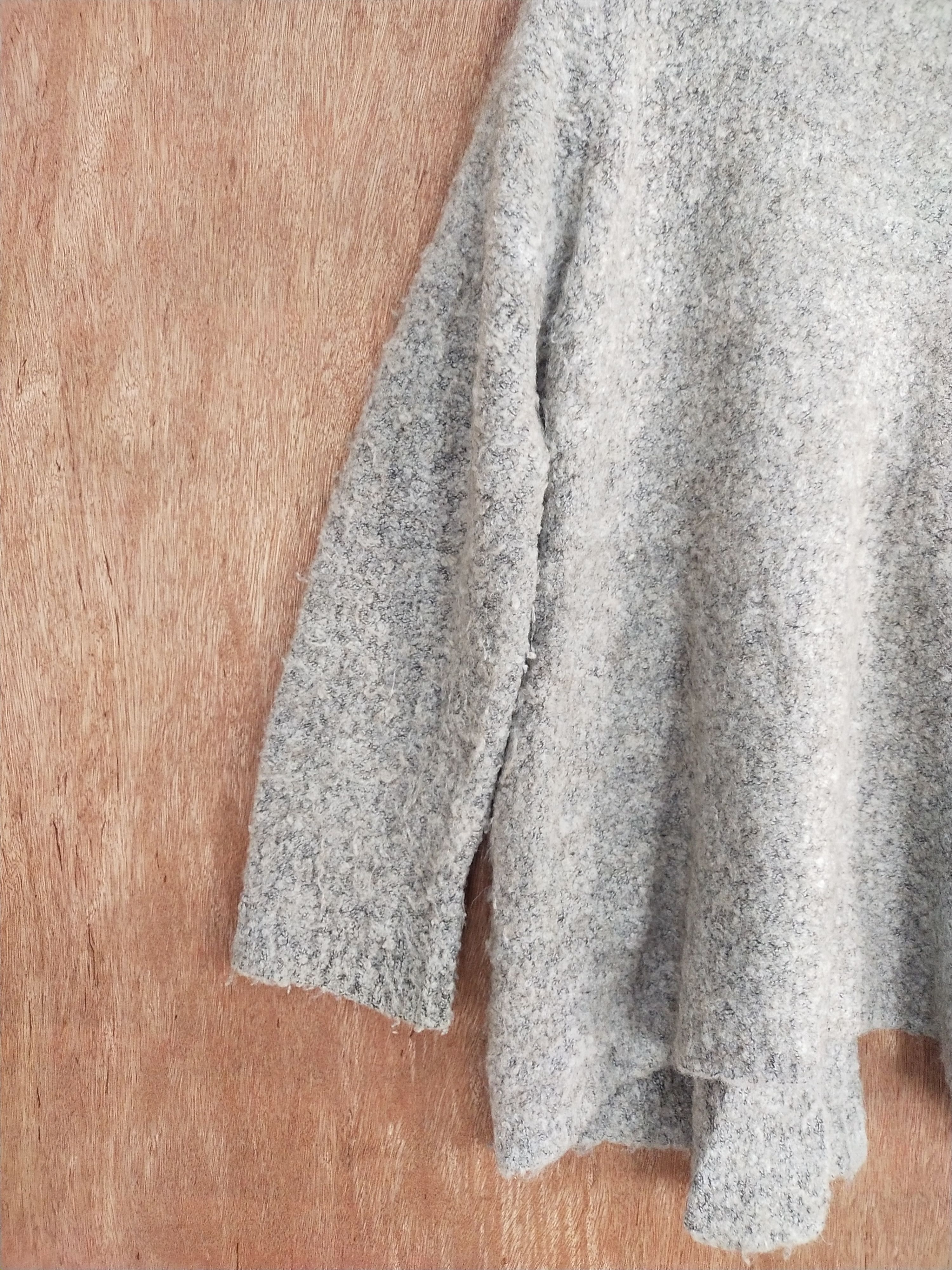 Japanese Brand Japan knitwear hoodie vintage mohair gray cardigan #H193 Size US L / EU 52-54 / 3 - 11 Thumbnail