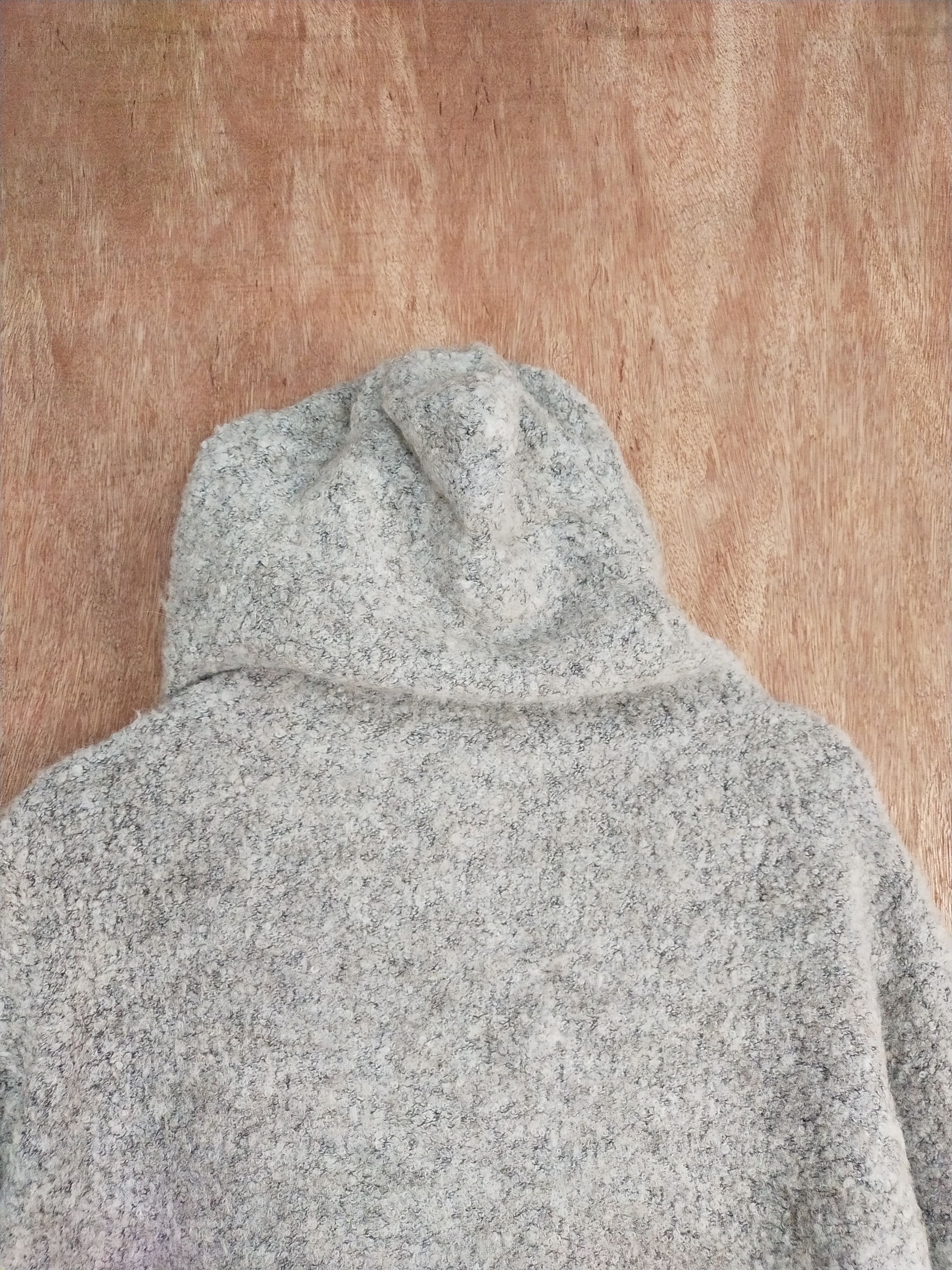 Japanese Brand Japan knitwear hoodie vintage mohair gray cardigan #H193 Size US L / EU 52-54 / 3 - 10 Thumbnail