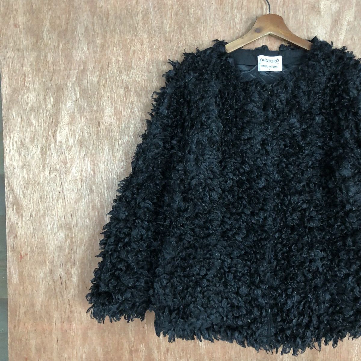 Homespun Knitwear Ohotoro Black Mohair shag shaggy Knitwear #H406 Size US M / EU 48-50 / 2 - 7 Thumbnail