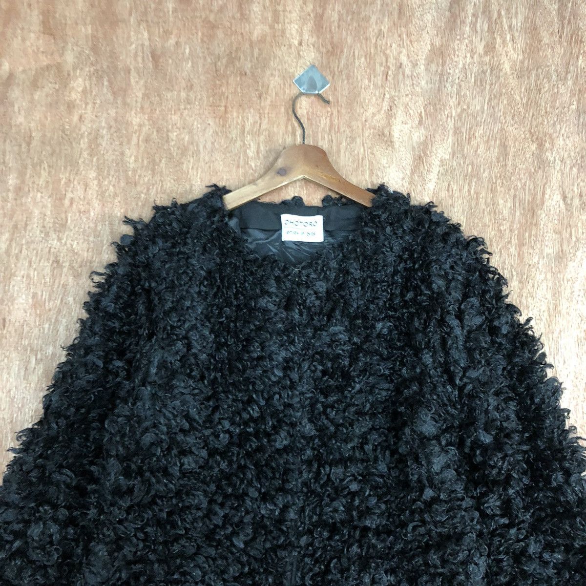 Homespun Knitwear Ohotoro Black Mohair shag shaggy Knitwear #H406 Size US M / EU 48-50 / 2 - 2 Thumbnail