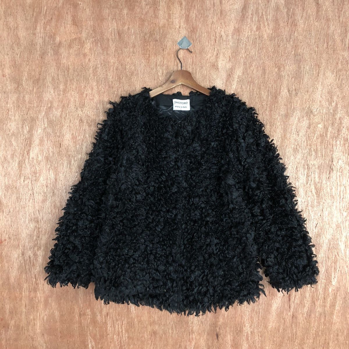 Homespun Knitwear Ohotoro Black Mohair shag shaggy Knitwear #H406 Size US M / EU 48-50 / 2 - 1 Thumbnail