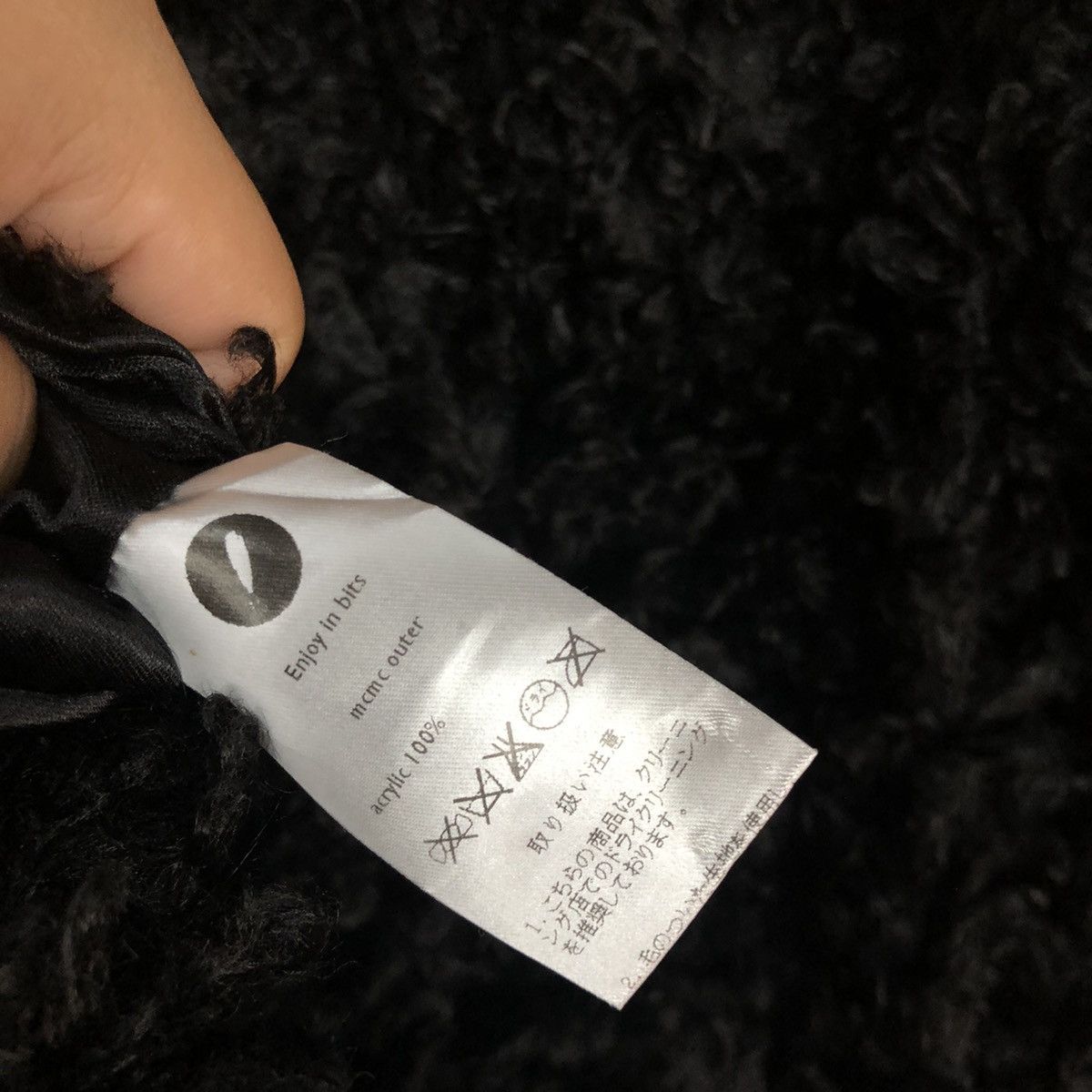 Homespun Knitwear Ohotoro Black Mohair shag shaggy Knitwear #H406 Size US M / EU 48-50 / 2 - 13 Thumbnail